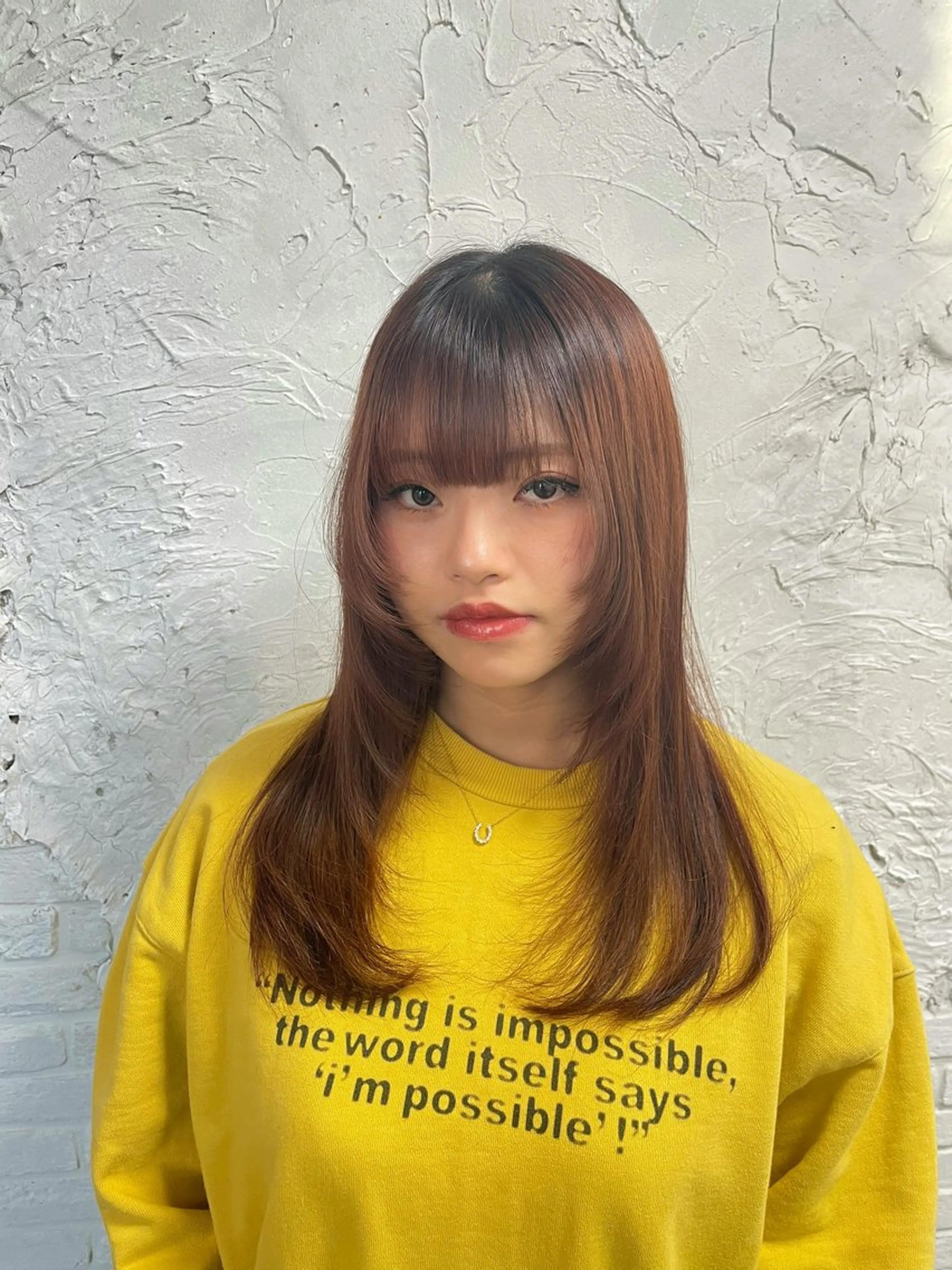 ロング パーマ 韓国風ヘア ストレートパーマ 縮毛矯正 トリートメント 🫧ハネエクステ Mitsuki🫧のヘアスタイル