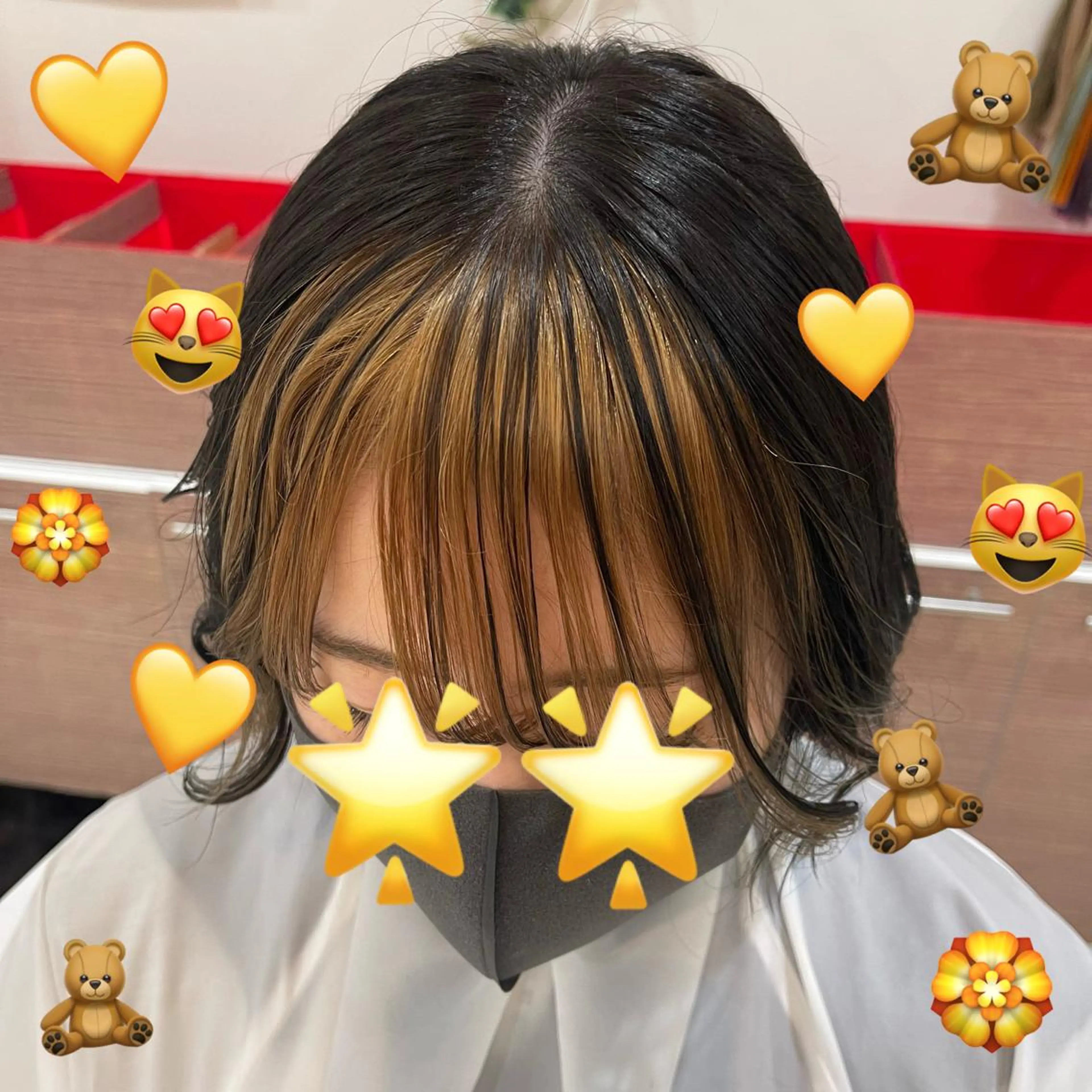 ミディアム カット トリートメント 【髪質改善特化】 艶髪/透明感カラーのヘアスタイル