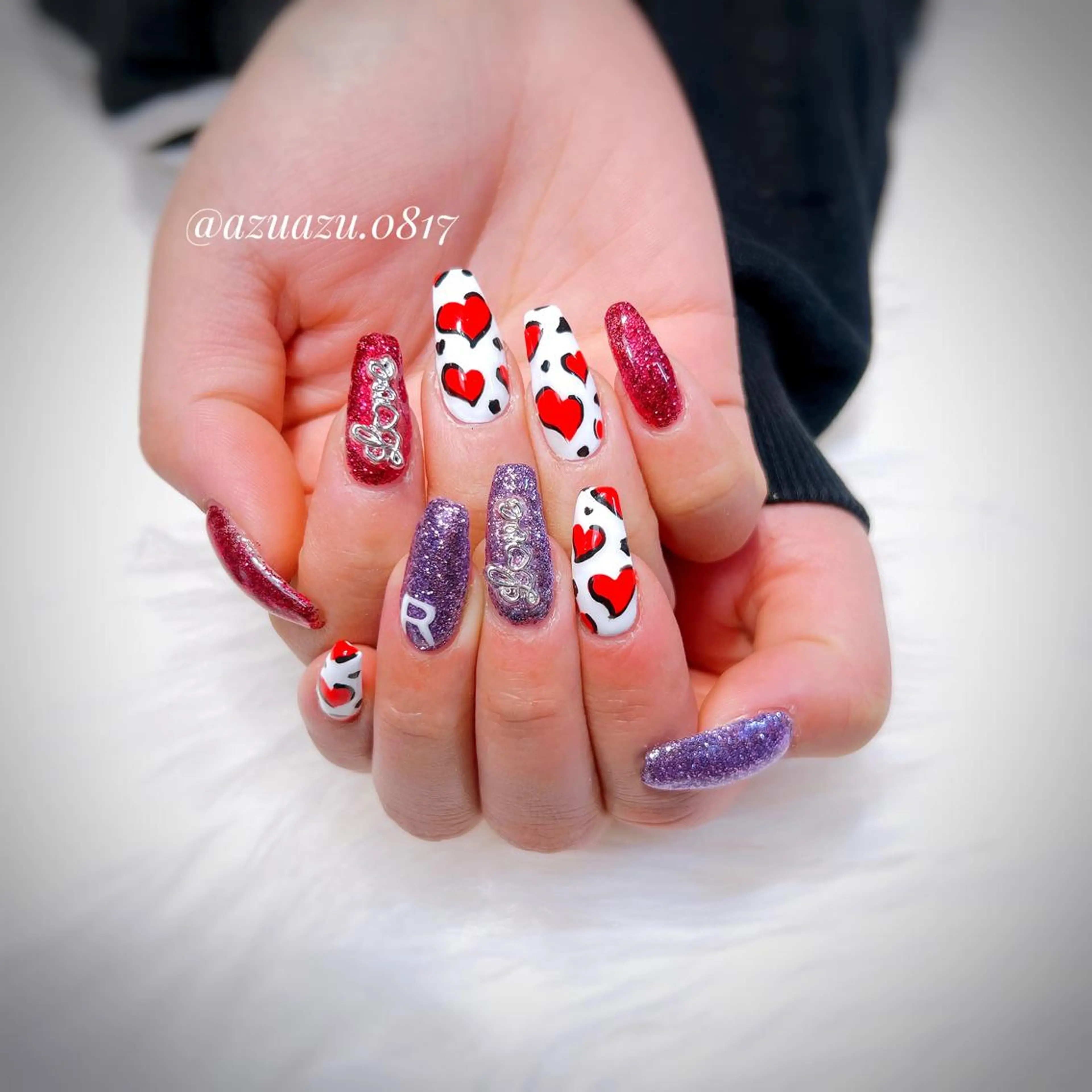 ネイル アートネイル ハンドネイル hair&nail ROOTS所属・ヘアメイク&ネイル ♥️Azuのネイルデザイン