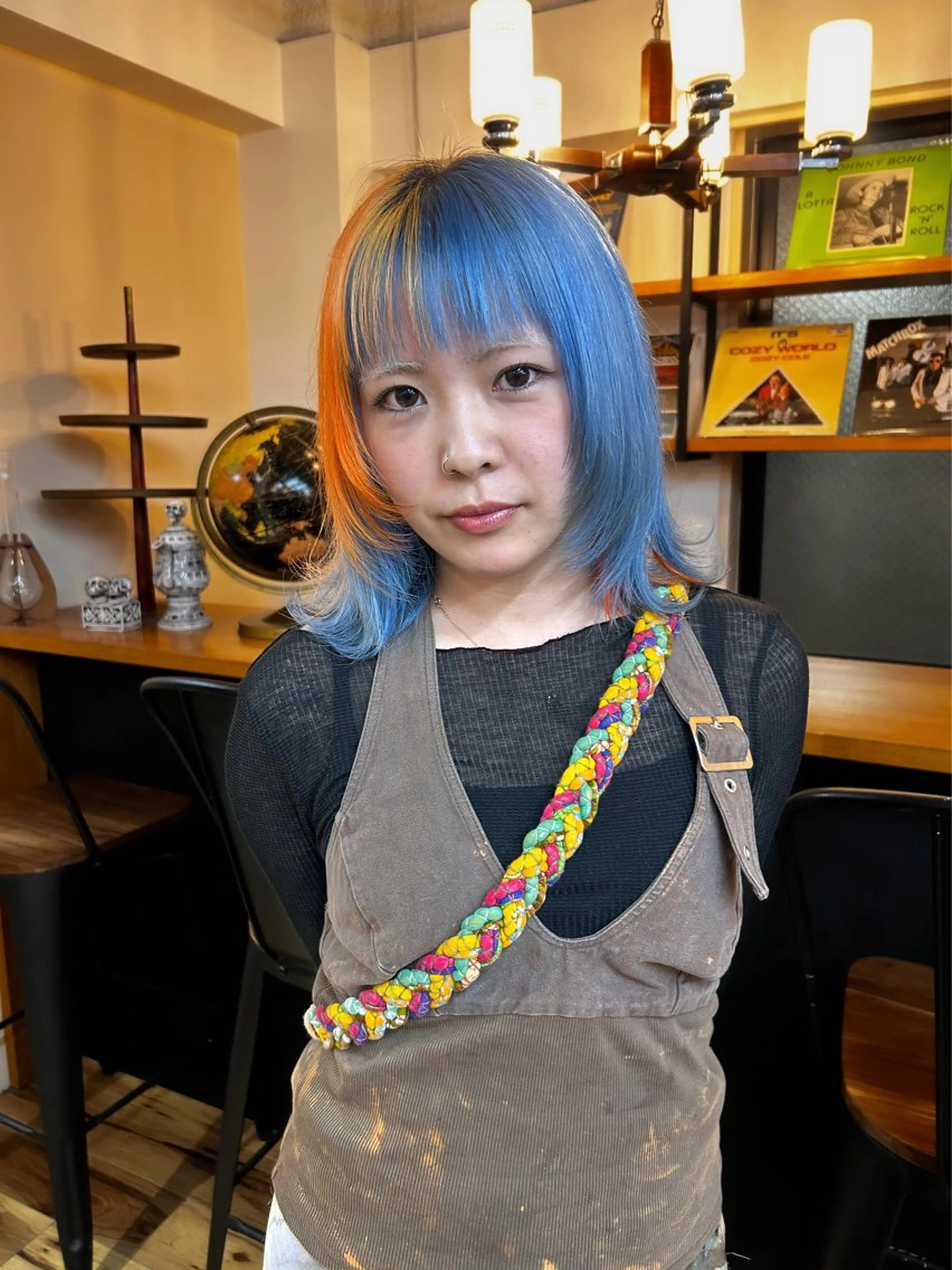 ミディアム カラー ヘアカラー メンズカットモデル 募集✂️NAZUNAのヘアスタイル