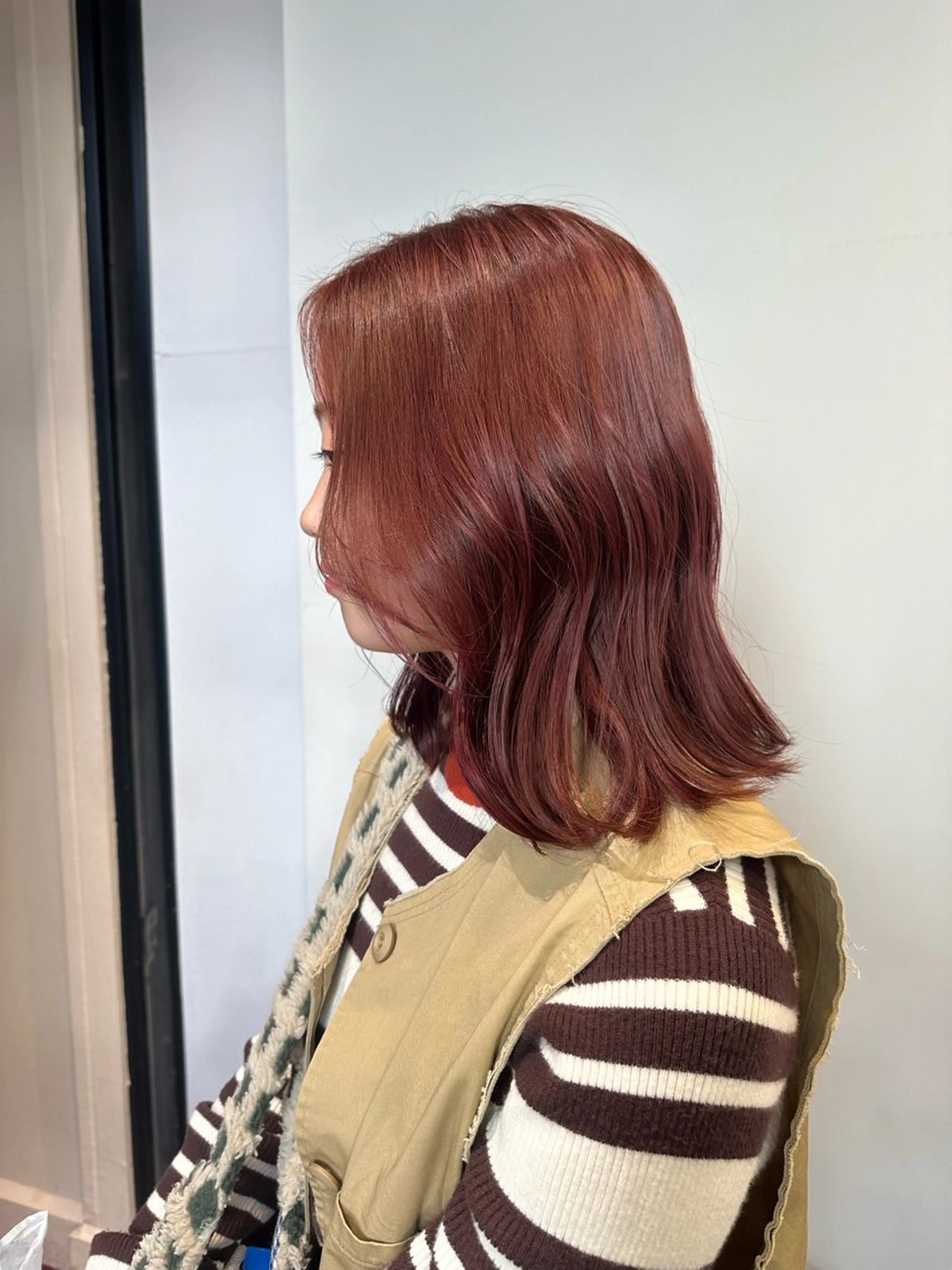 セミロング カラー sho メンズカット　パーマのヘアスタイル
