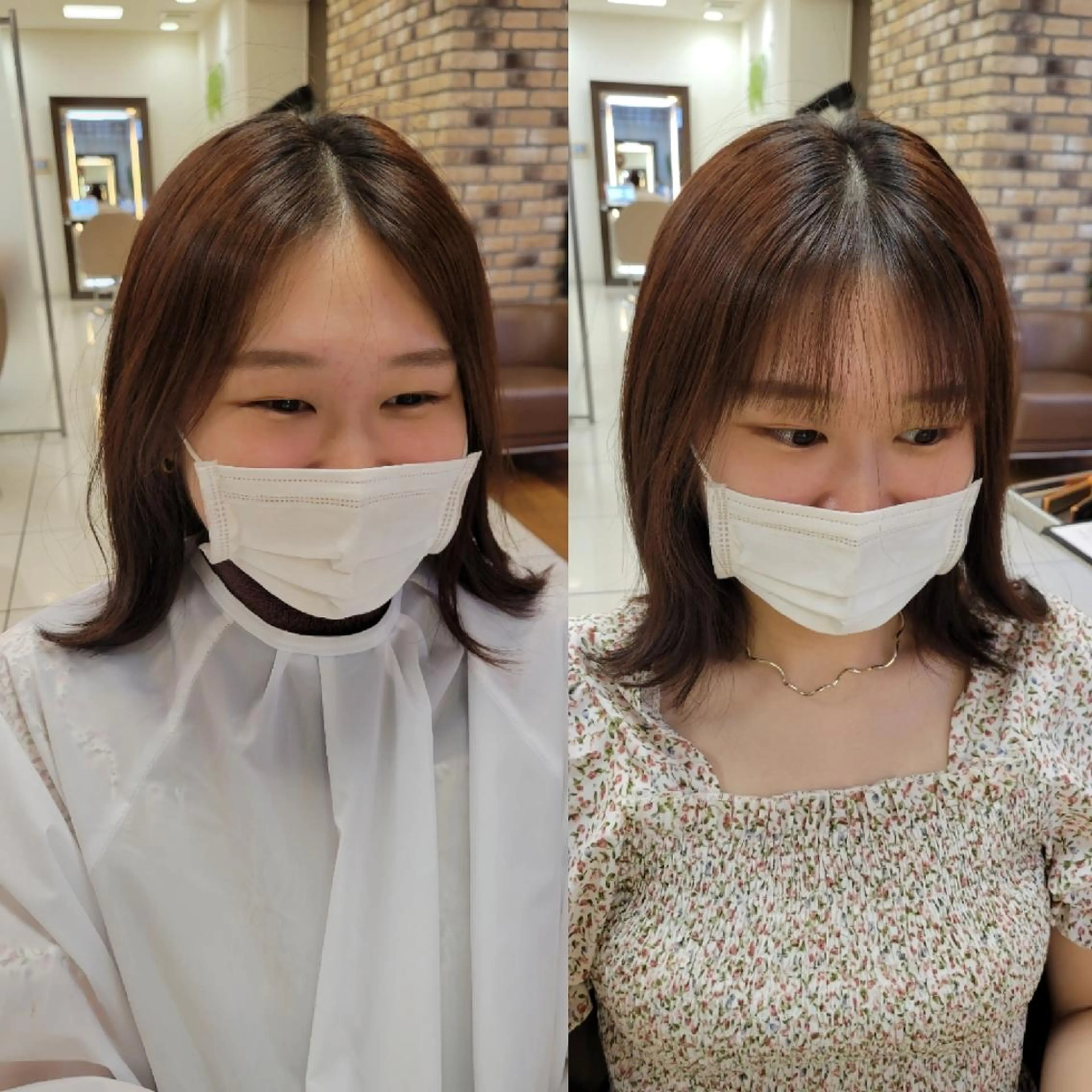 ミディアム カット トリートメント ママ美容師まつげ 🤍まき🤍のヘアスタイル