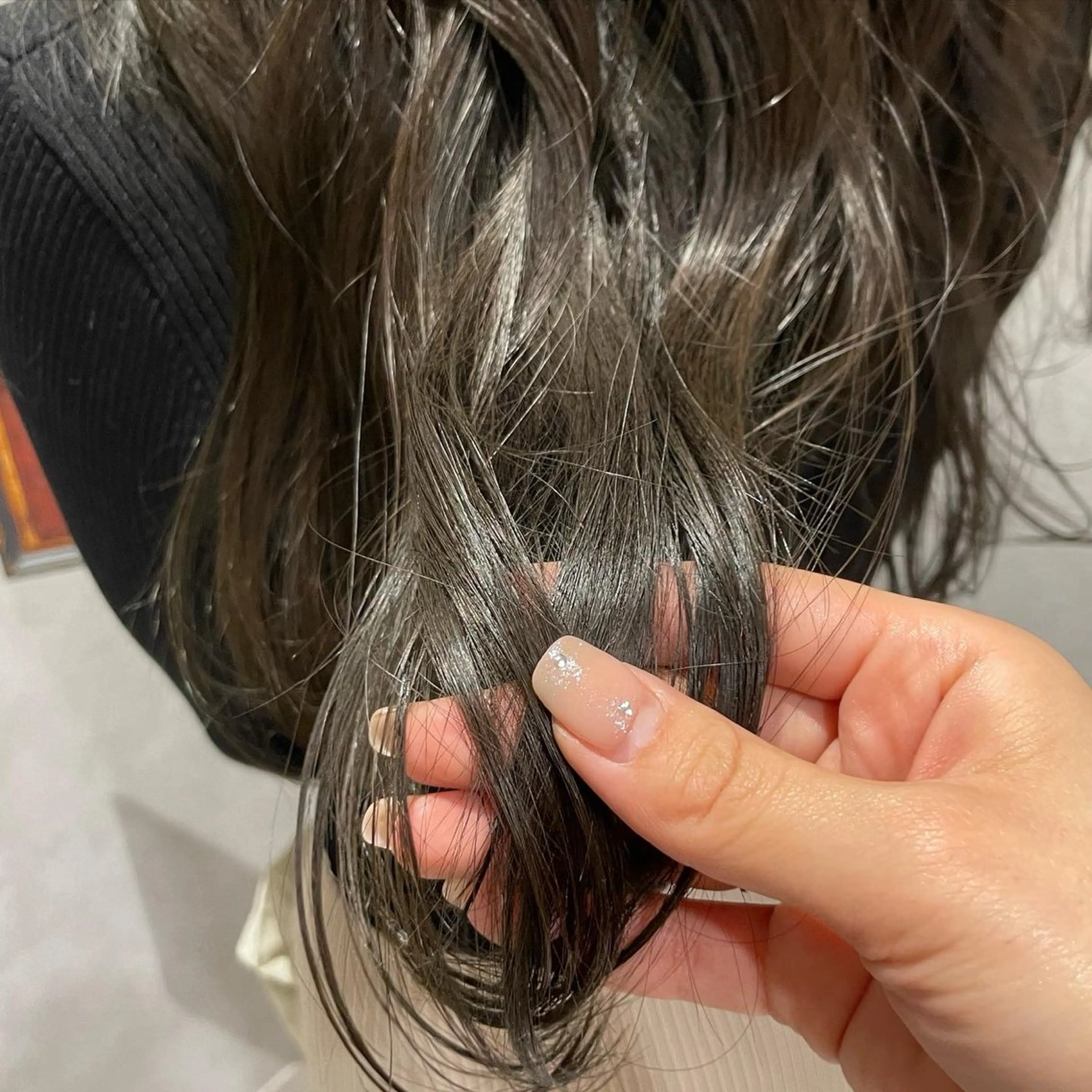 セミロング カラー 透明感カラー カット ヘアカラー トリートメント yumemiレイヤー ‎✴︎ 透明感カラーのヘアスタイル
