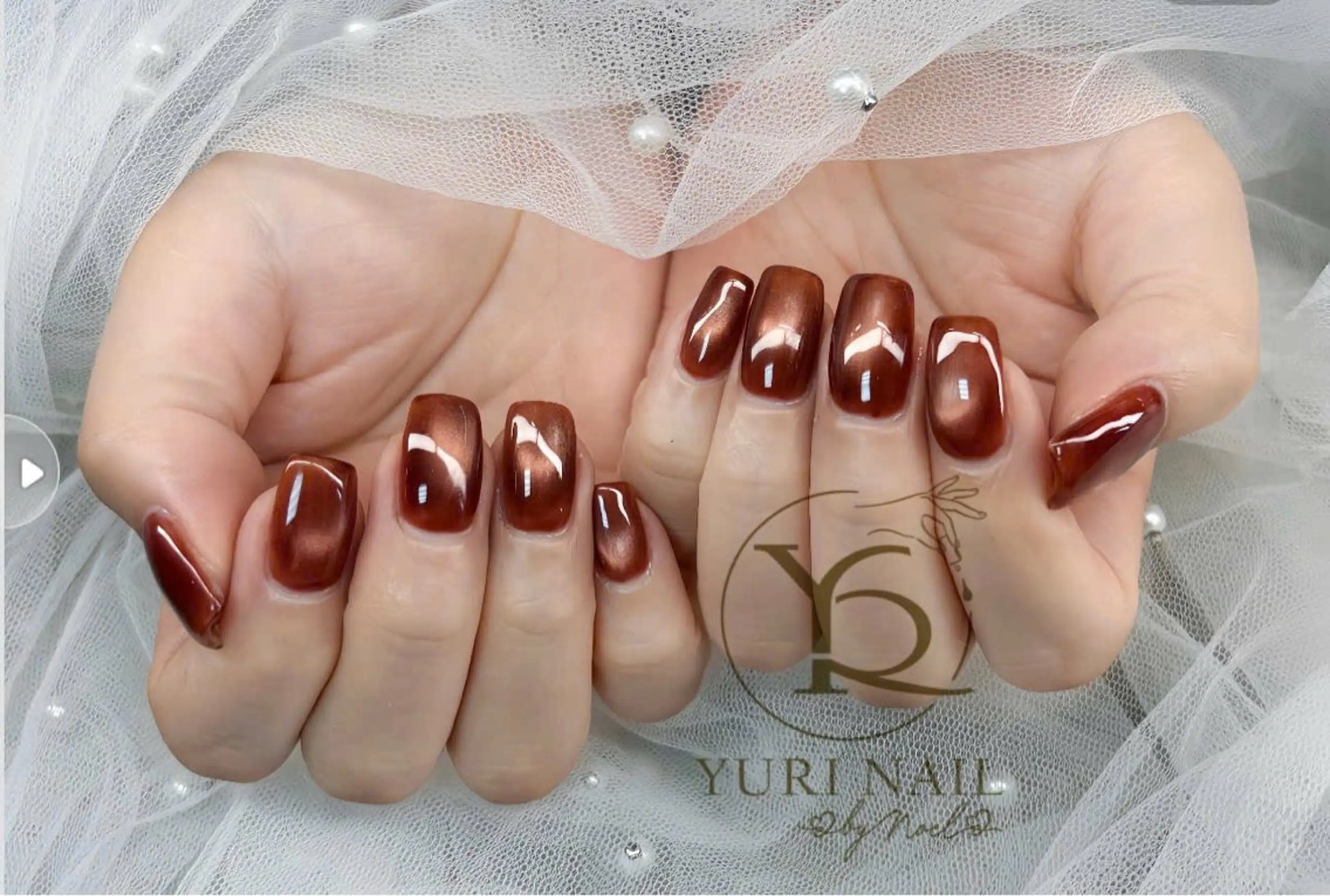 ネイル チークネイル フットネイル グラデーション 韓国ネイル 持ち込み ハンドネイル フットネイル ハンドケア YURI Nail Narita所属・YURI Nail NARITAのネイルデザイン