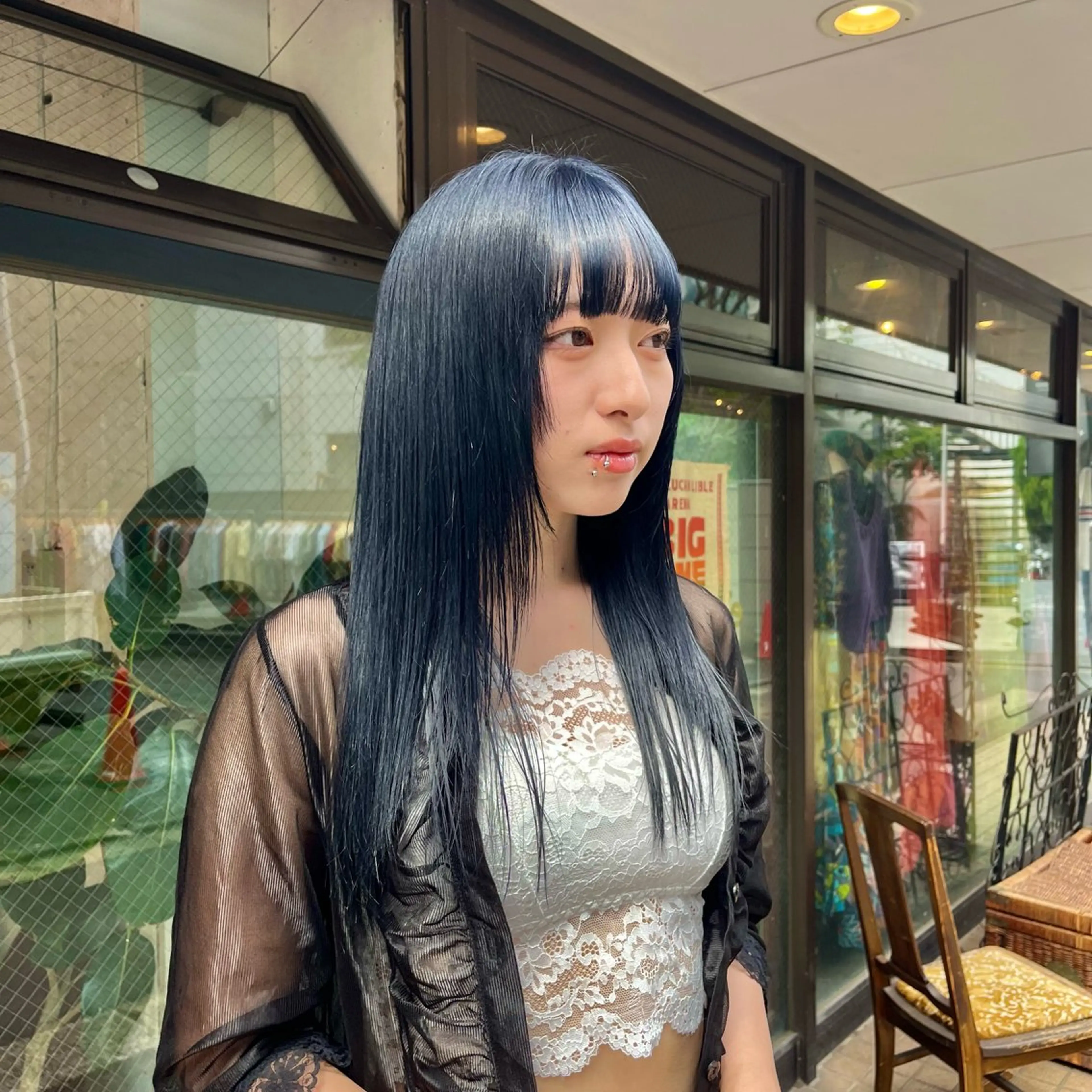 ロング カラー ヘアカラー トリートメント GO TODAY SHAiRE SALON 原宿本店所属・ブリーチ/レイヤー ハッシュカット/河内のヘアスタイル