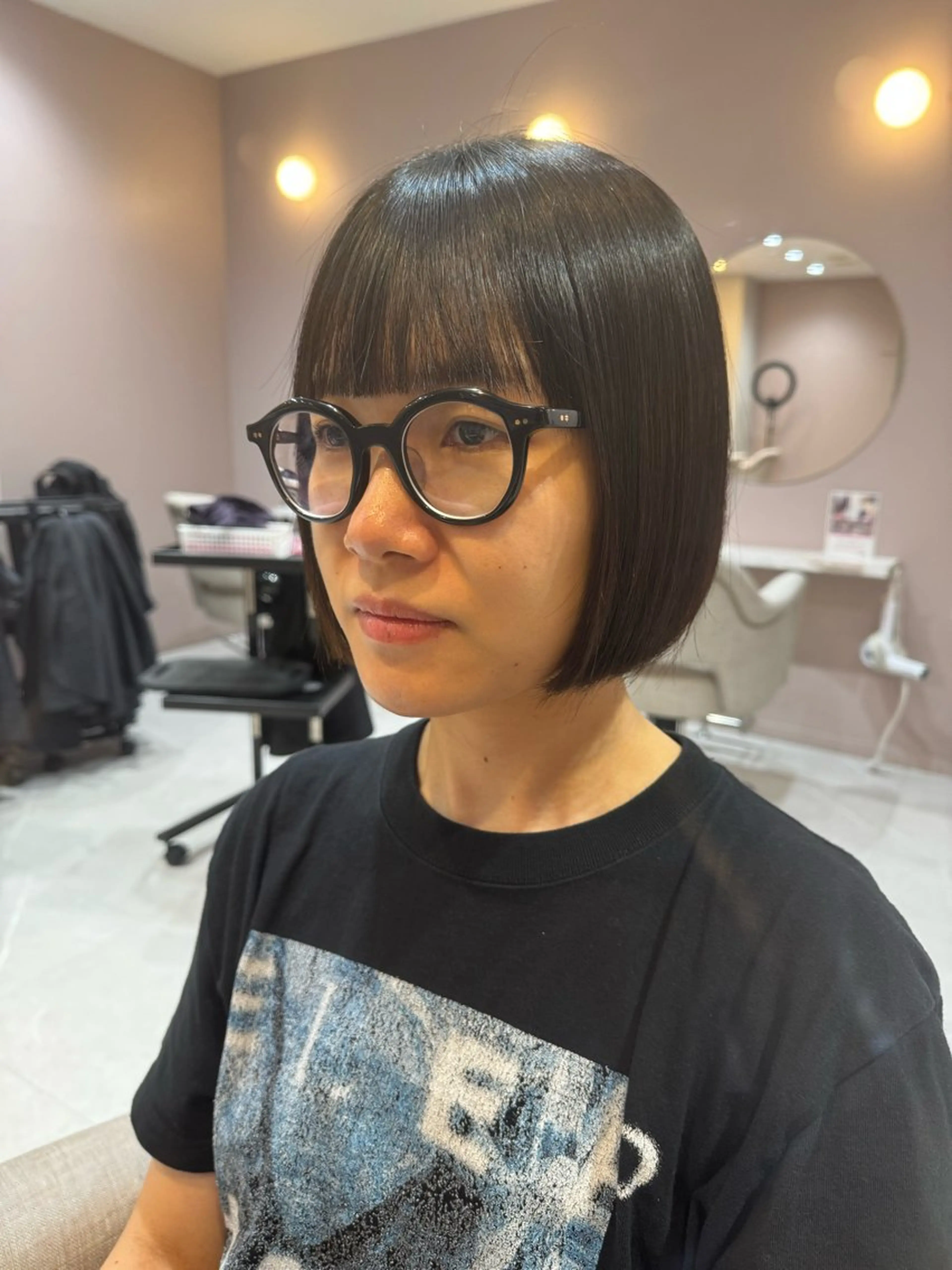 ショート ボブ カット 縮毛矯正 VOGUE所属・✨縮毛矯正 ✨ちひろのヘアスタイル