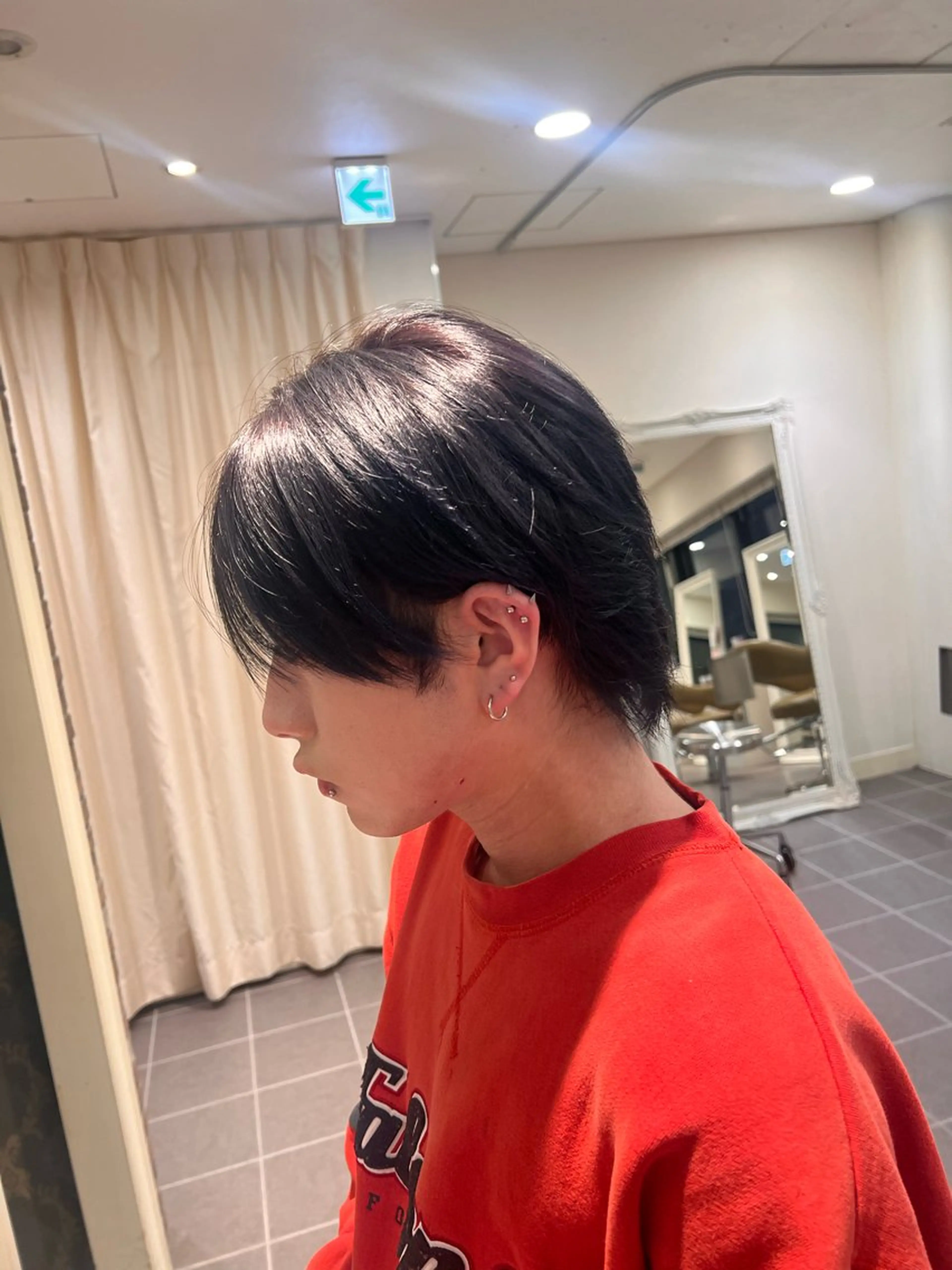 ショート メンズ パープルカラー カット ヘアカラー トリートメント 高田馬場美容師 🔆ヒナタ🔆のヘアスタイル
