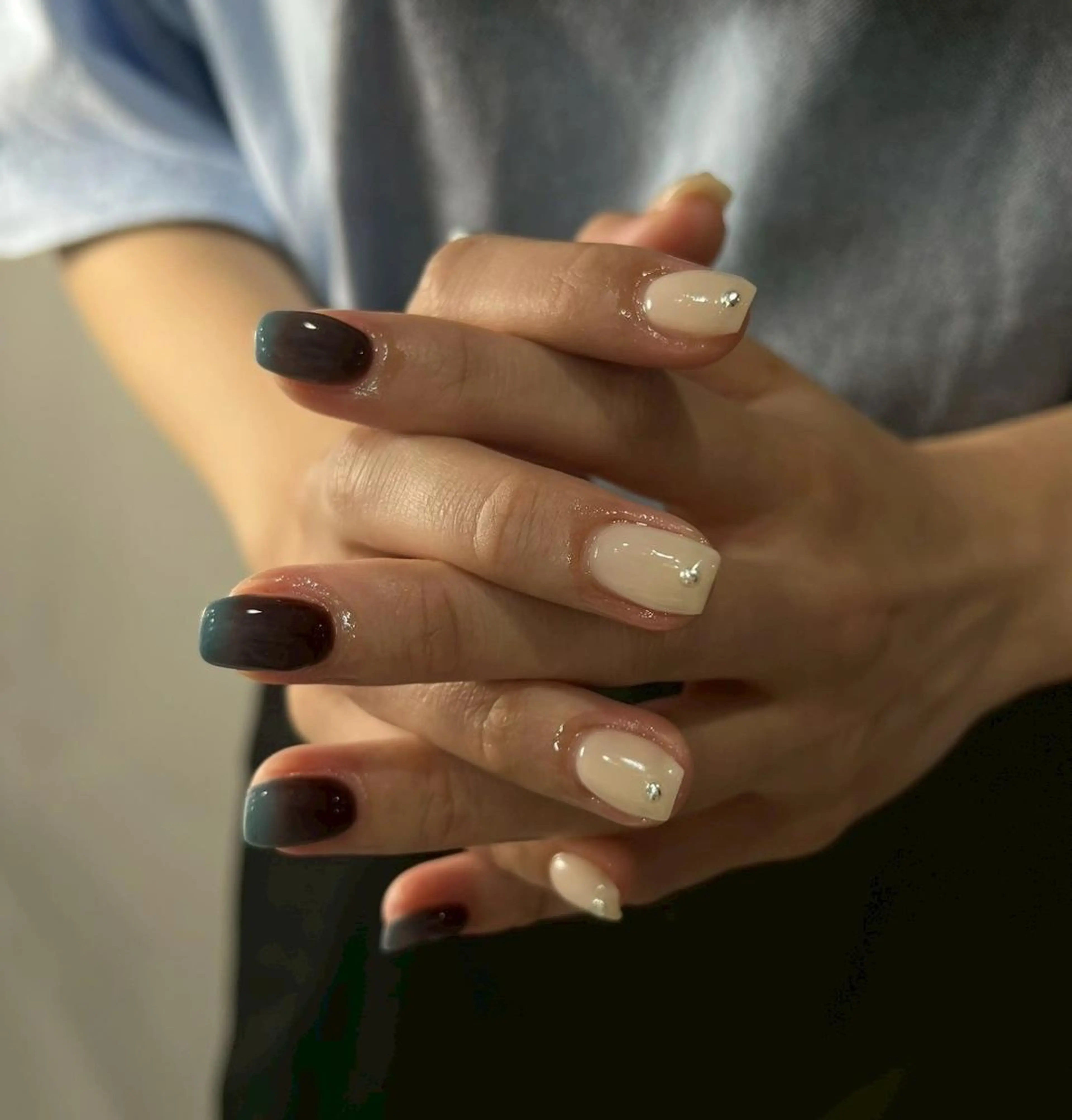 ネイル 持ち込み ストーンネイル ハンドネイル DL•BEAUTY / YUIのネイルデザイン