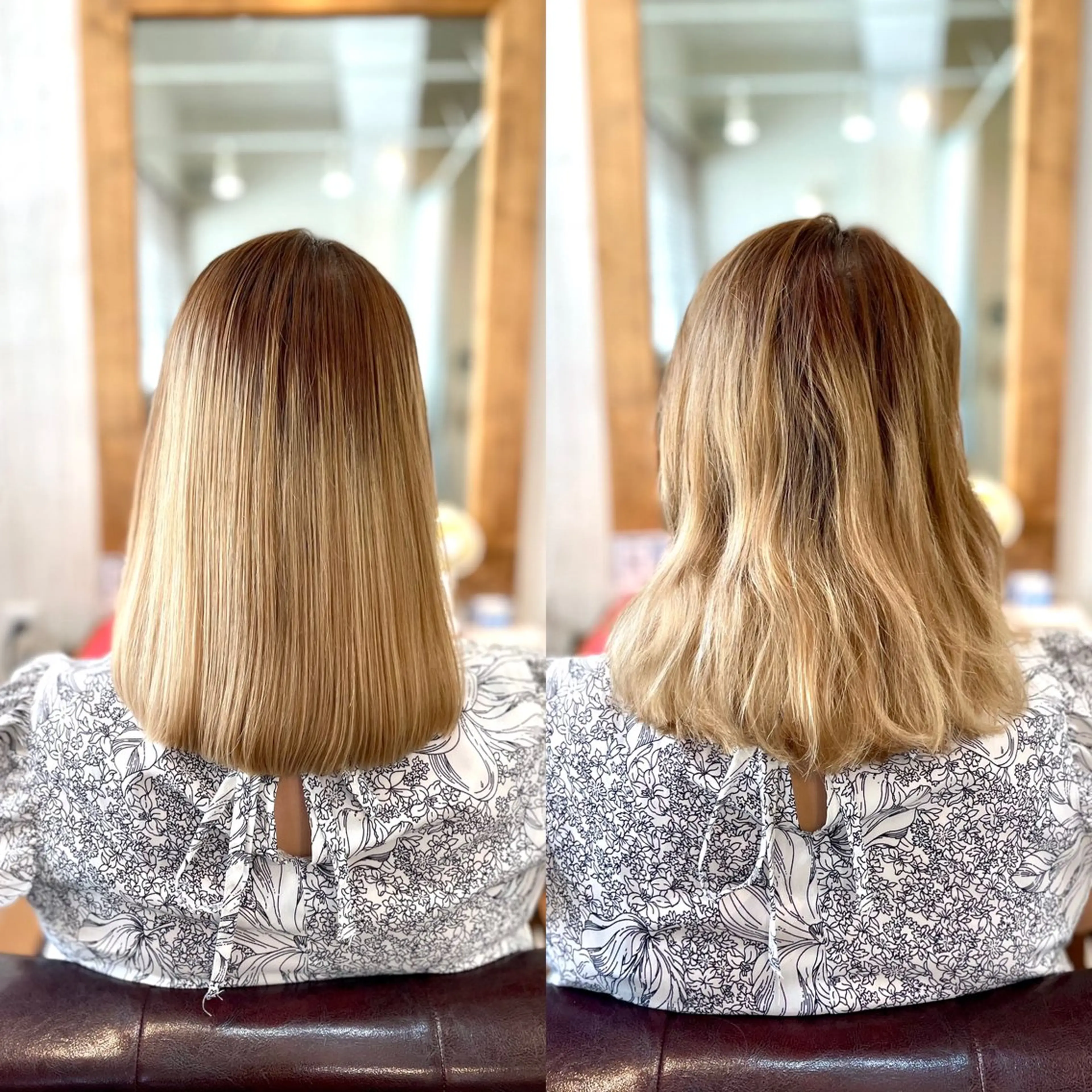 セミロング カット 縮毛矯正 トリートメント 小阪 将司のヘアスタイル