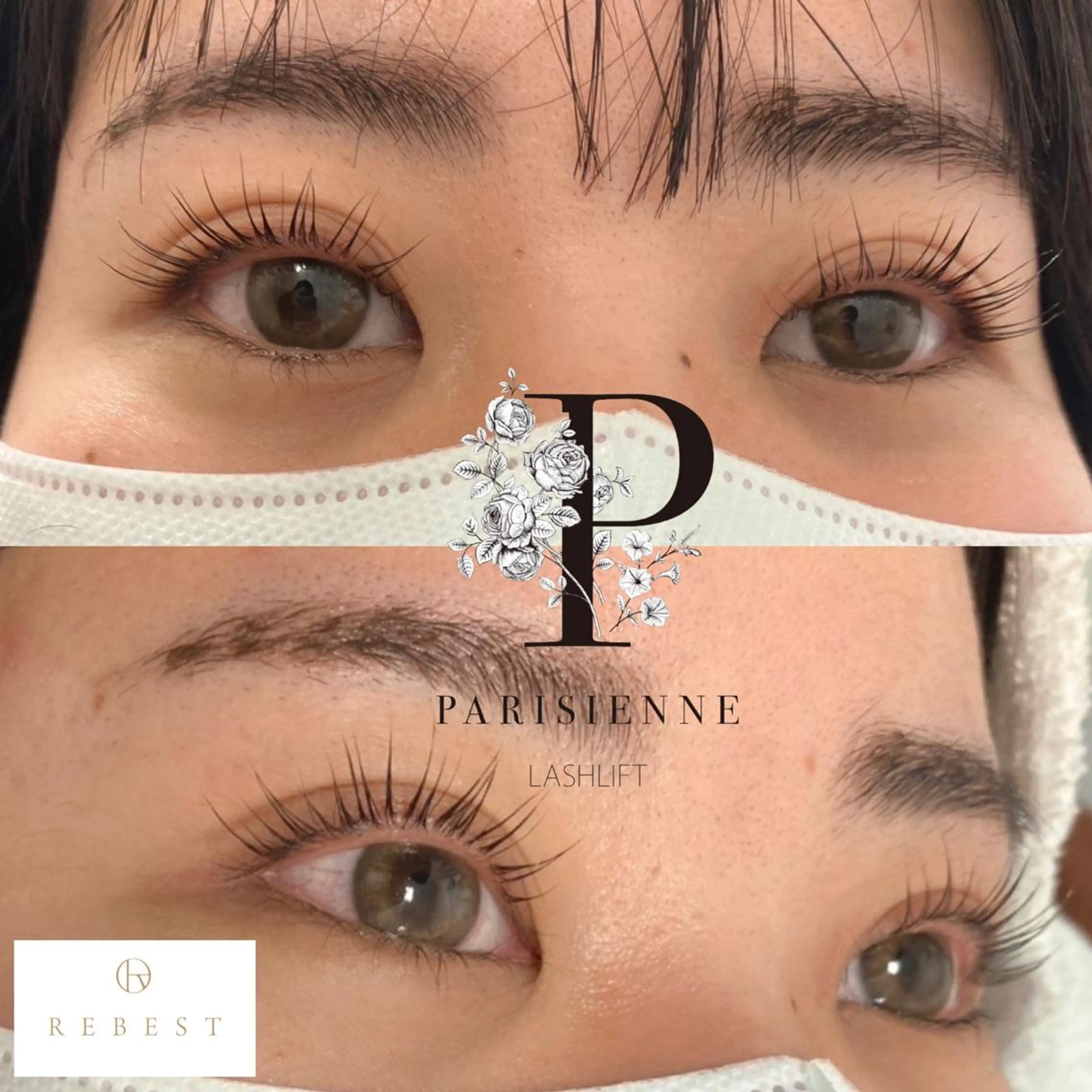 マツエク・マツパ パリジェンヌラッシュリフト マツパ 心斎橋REBEST HINATA🍒のマツエク・マツパデザイン