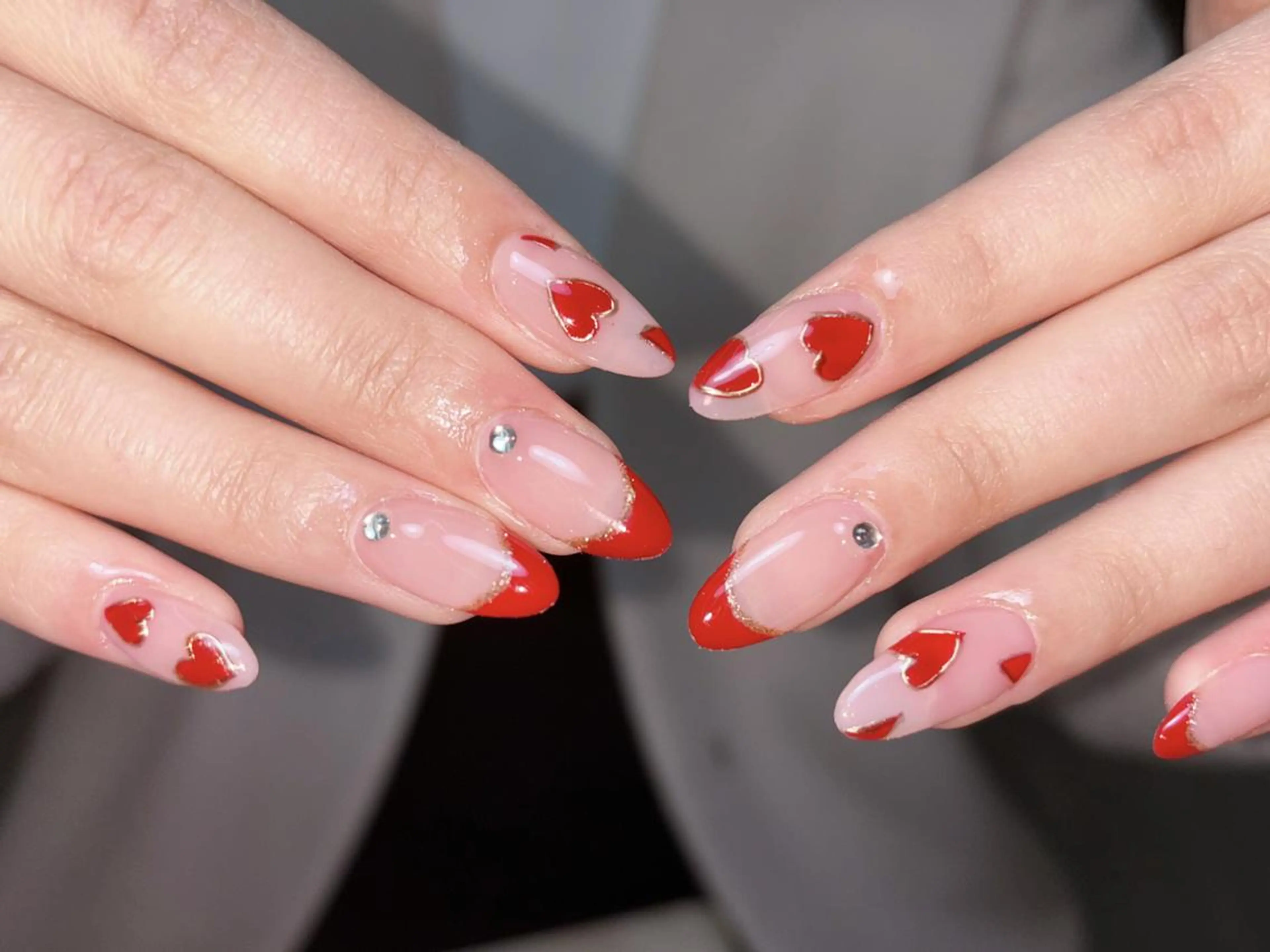 ネイル ki🍒🍒 ki ツルツルネイルのネイルデザイン