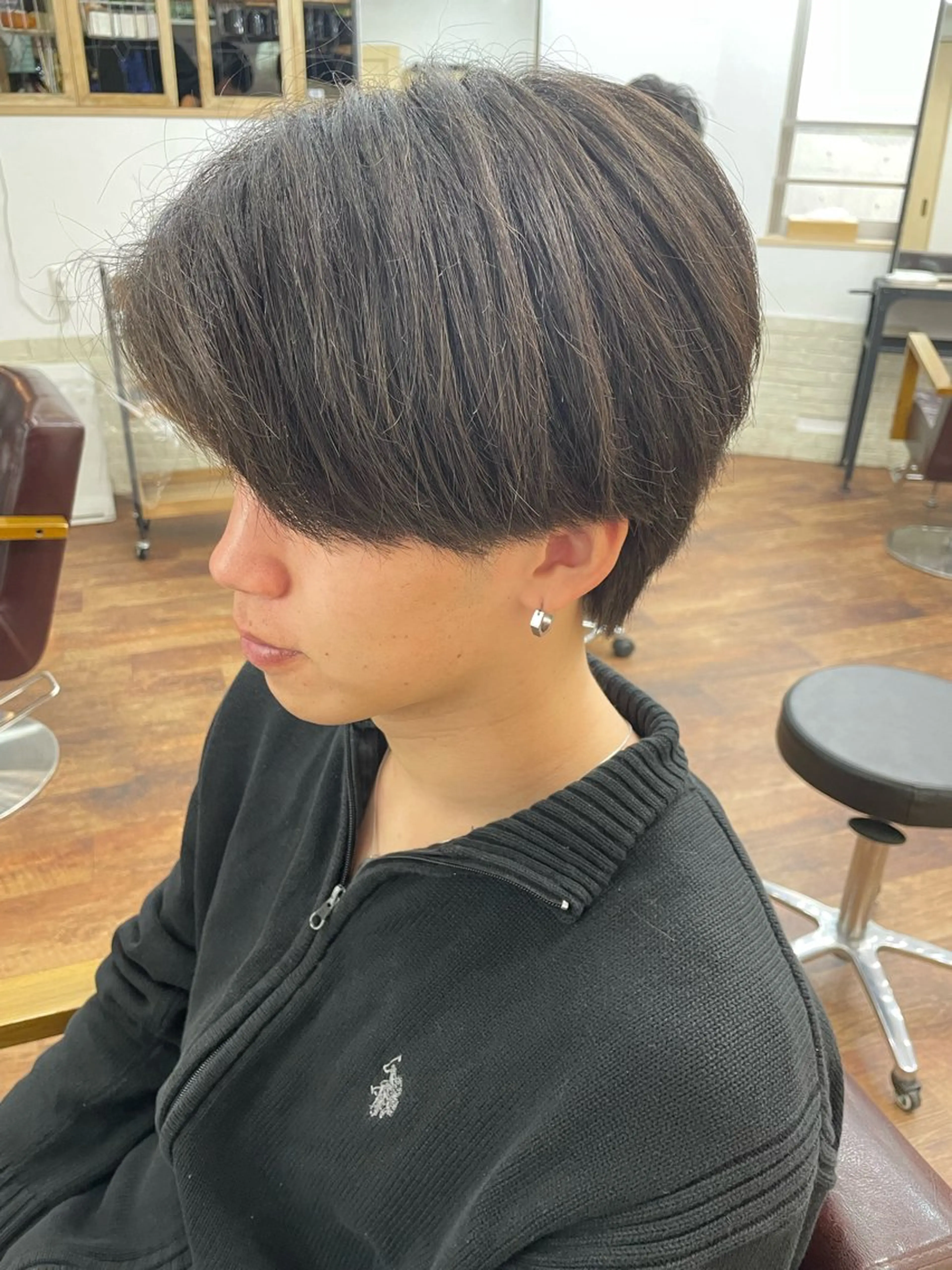 メンズ センターパート マッシュウルフ マッシュ メンズウルフカット ウルフカット Ritsuki メンズ特化😎のヘアスタイル