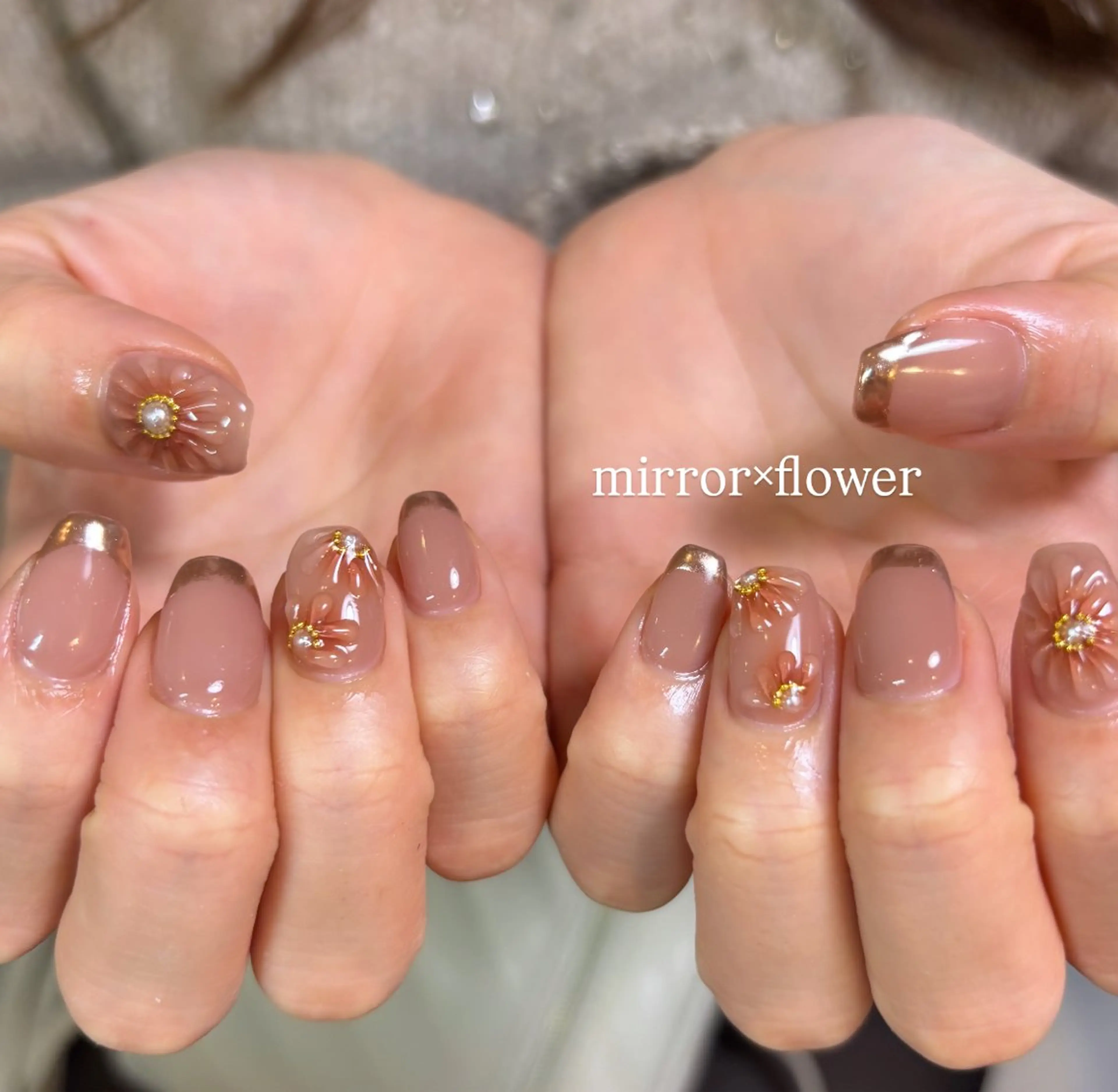 ネイル フレンチネイル ぷっくりネイル ハンドネイル LYLY nail and beauty所属・LYLY yukiのネイルデザイン
