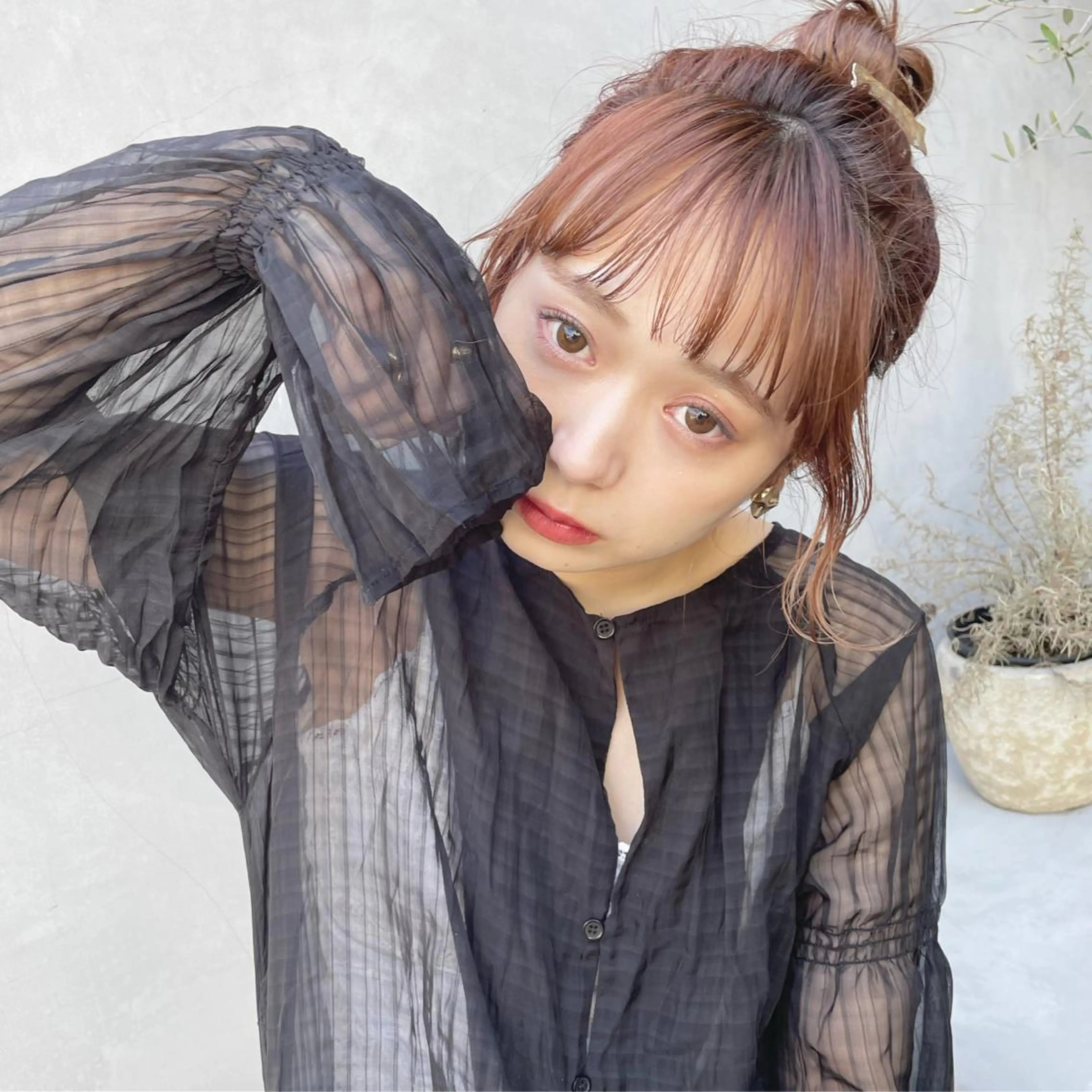 ミディアム カラー カット ヘアカラー トリートメント 🫧透明感ヘア🫧 🧸竹花　彩希🧸のヘアスタイル