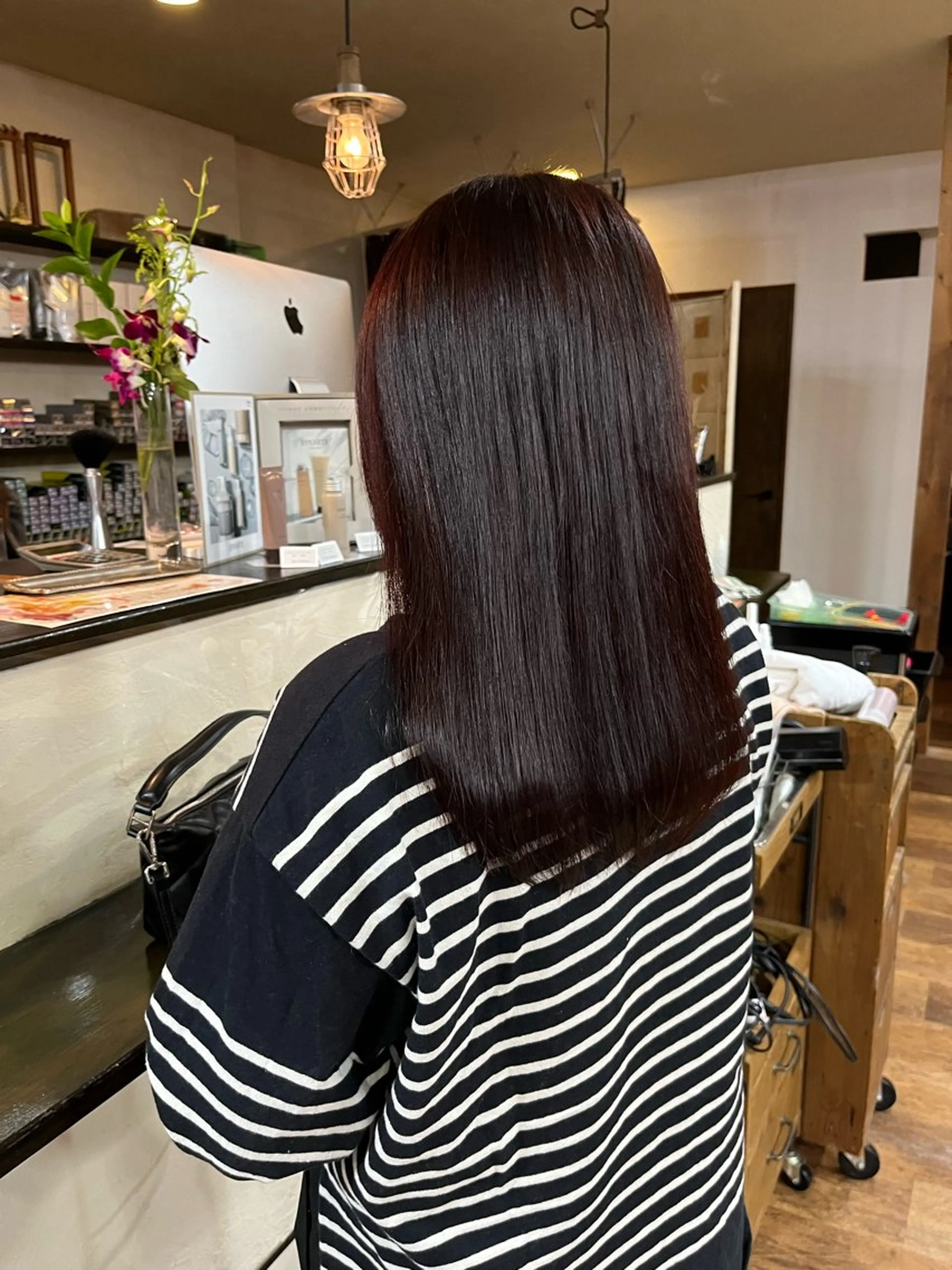 セミロング ヘアカラー Un Fleur所属・立野 希沙のヘアスタイル