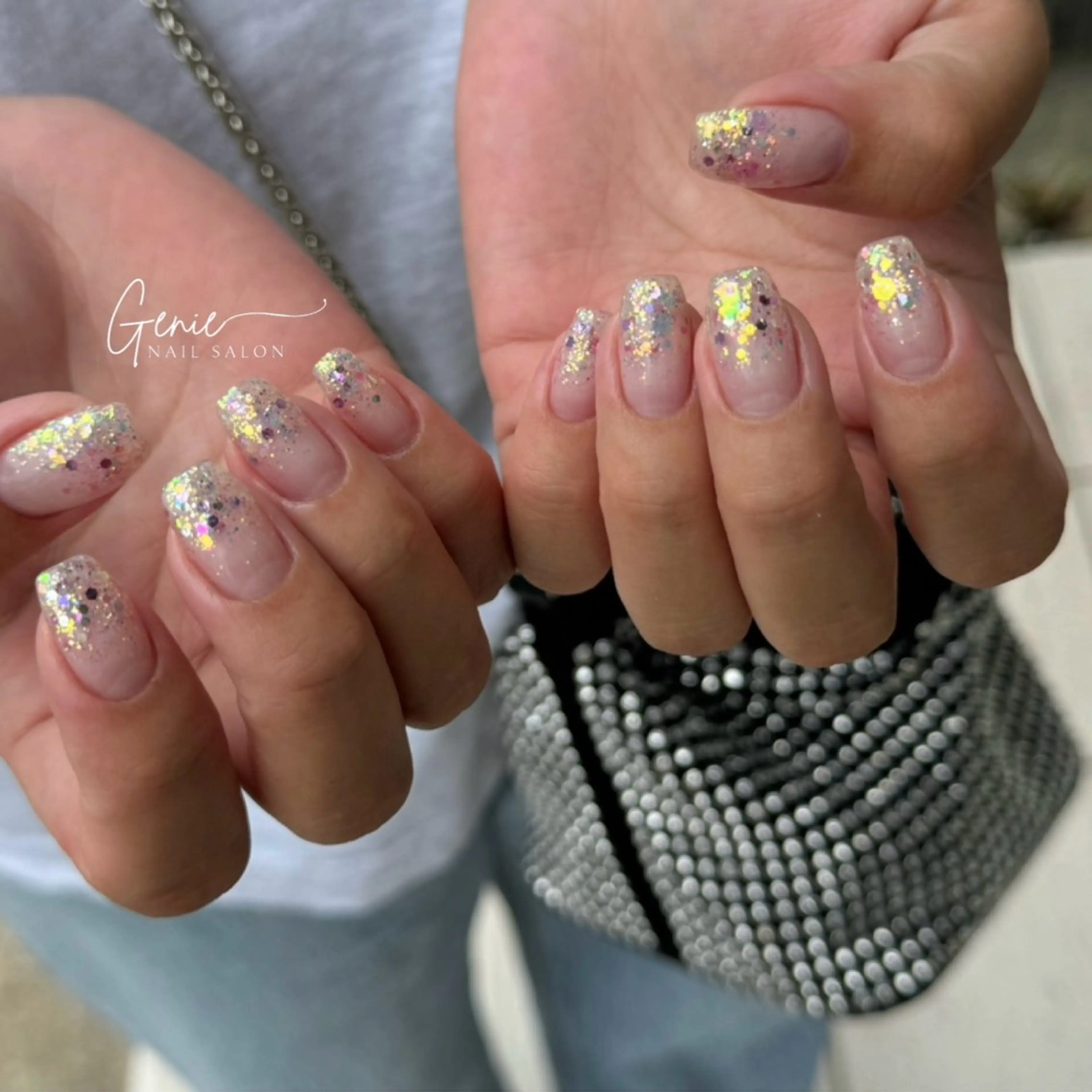 ネイル グラデーション ラメ(グリッター) ラメグラデーション ハンドネイル Nail salon Genie所属・Nail salon Genieのネイルデザイン