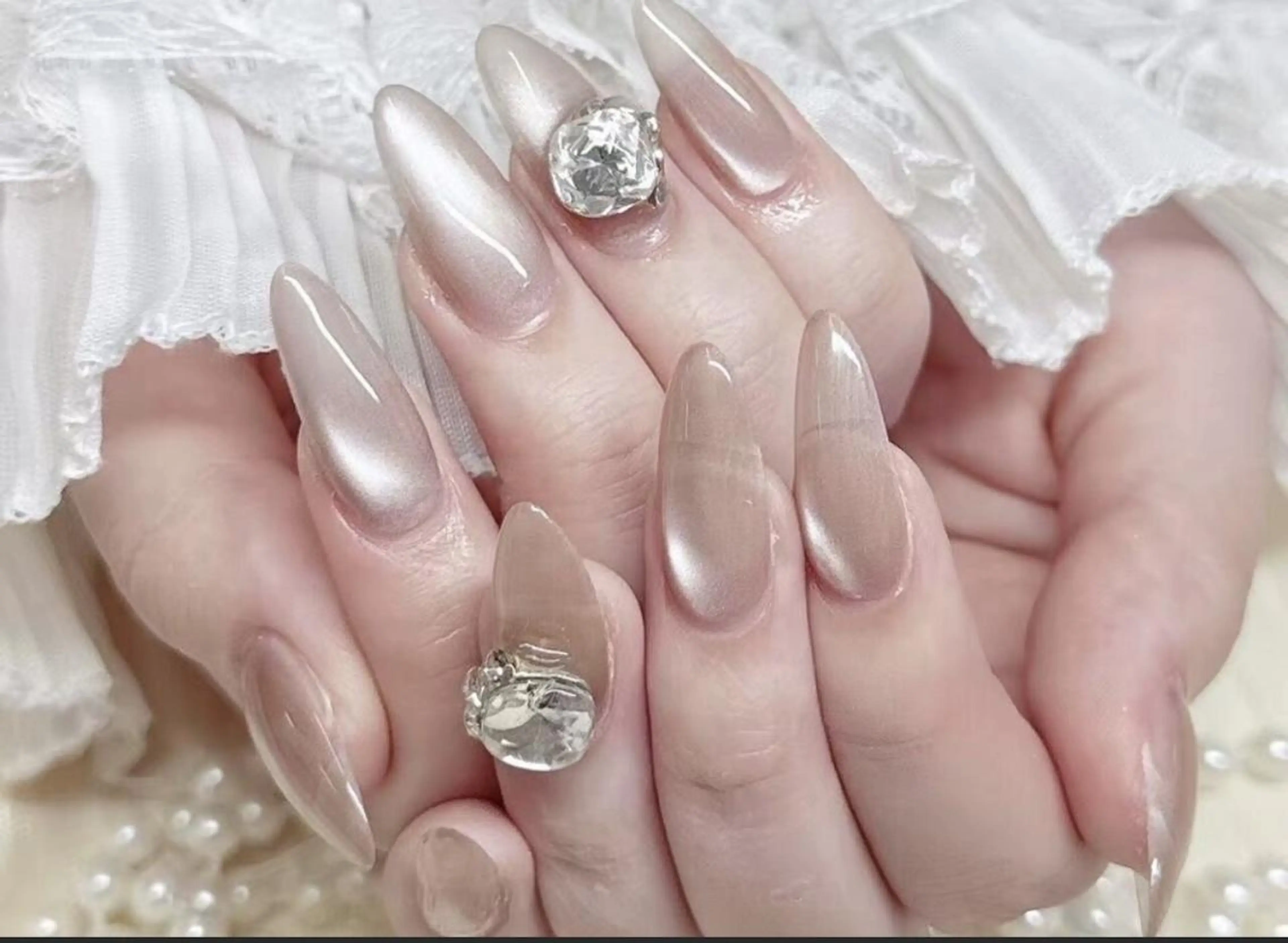 ネイル 🎀彩羽チップ 長さだし専門🎀のネイルデザイン