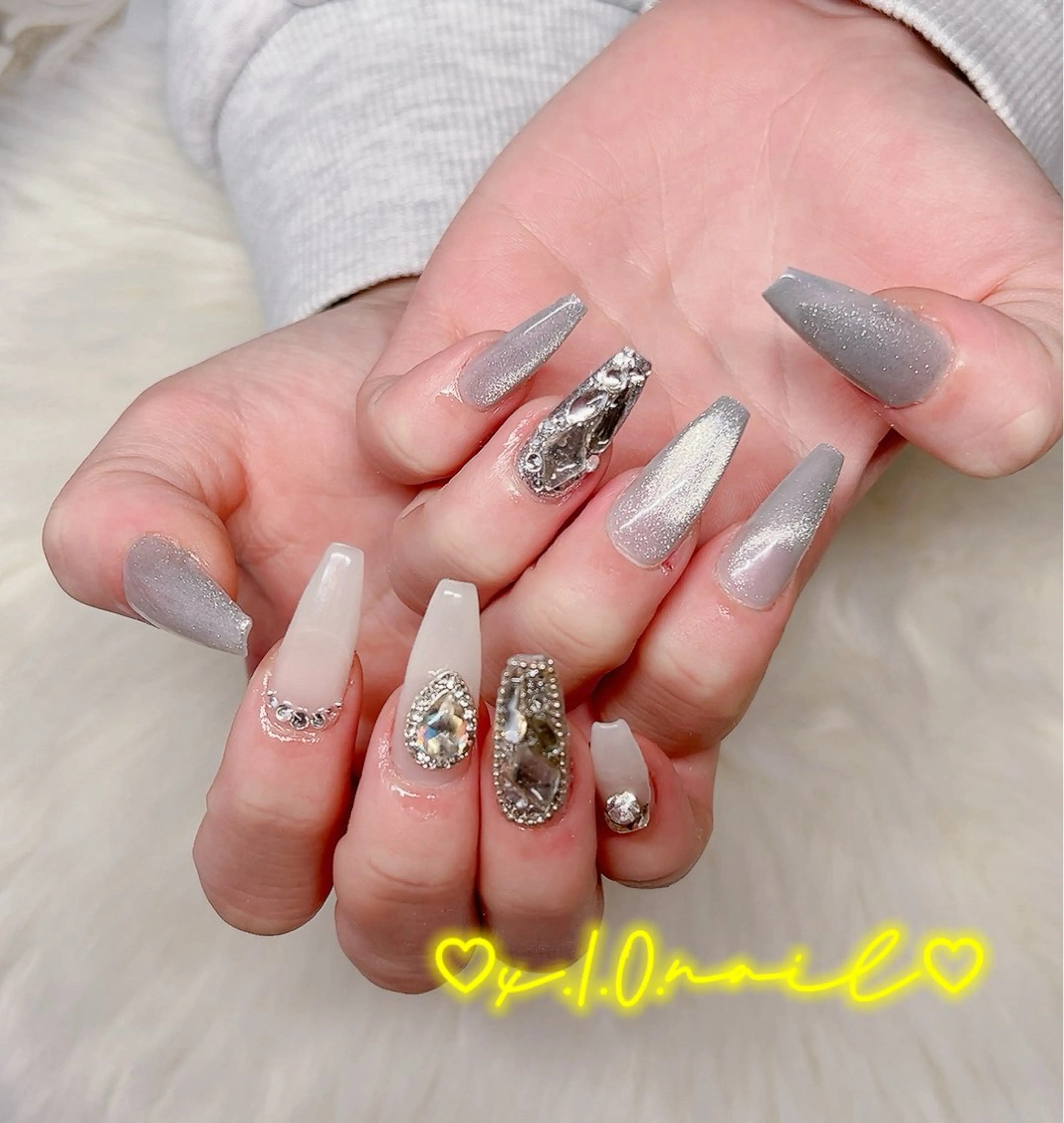 ネイル マグネットネイル スカルプネイル ハンドネイル x.1.0.nail ♡Cのネイルデザイン