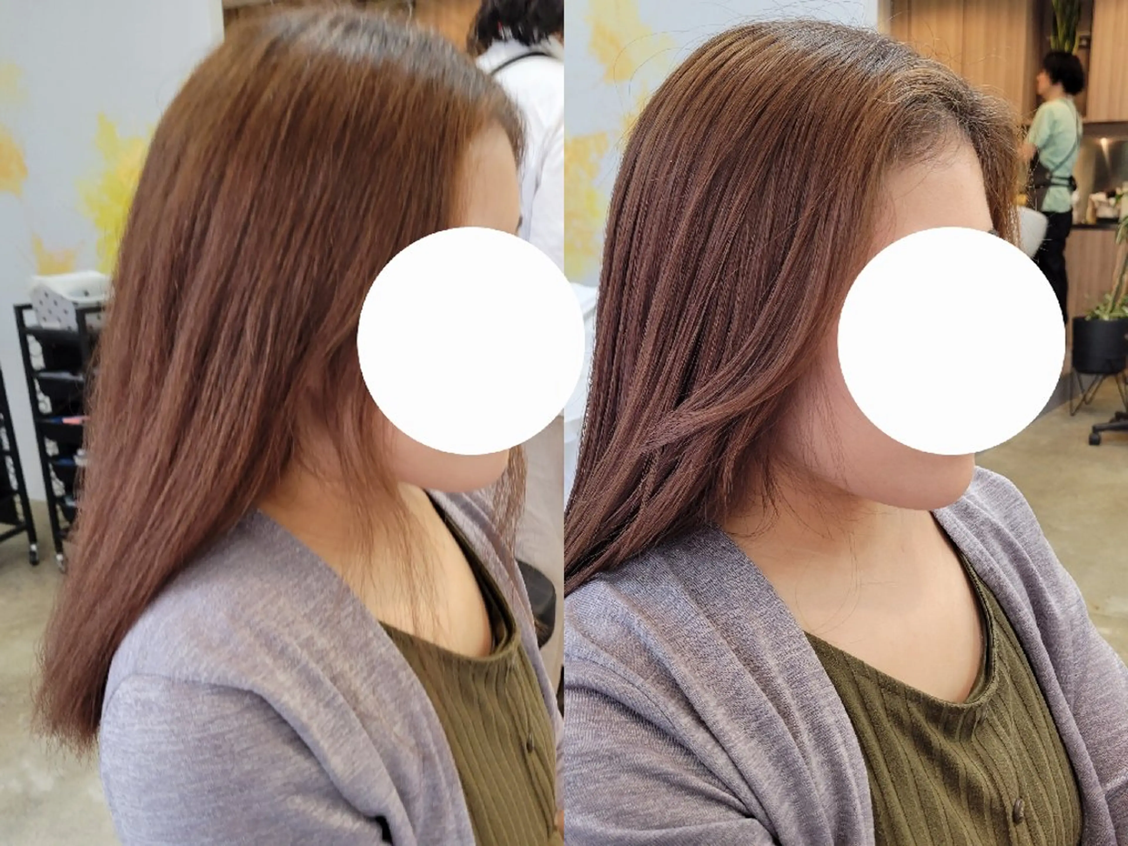 ミディアム かきあげバング カット Beauty Salon Link所属・野村 果音(カノン)のヘアスタイル
