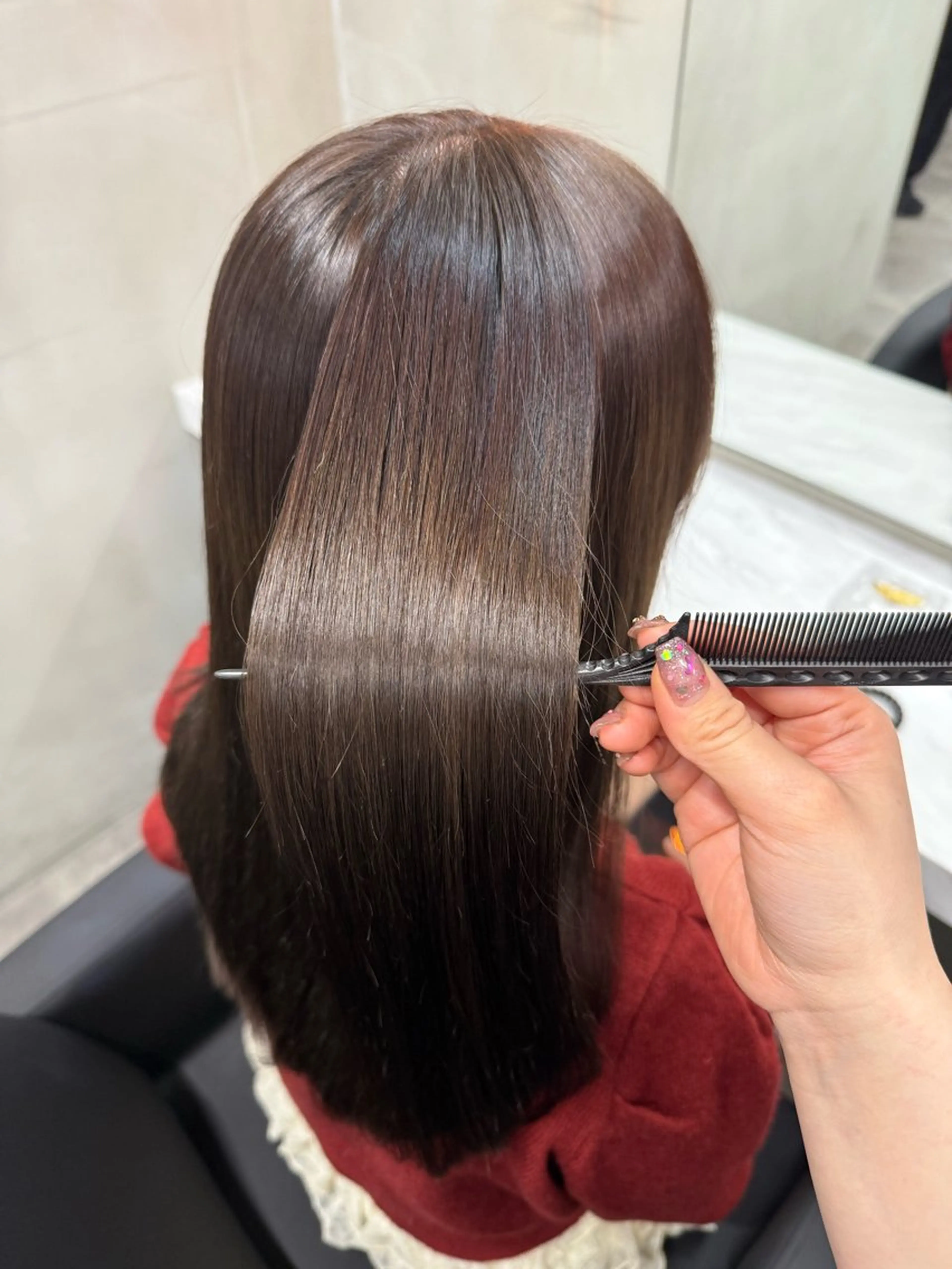 ロング ヘアカラー 木村 智美のヘアスタイル