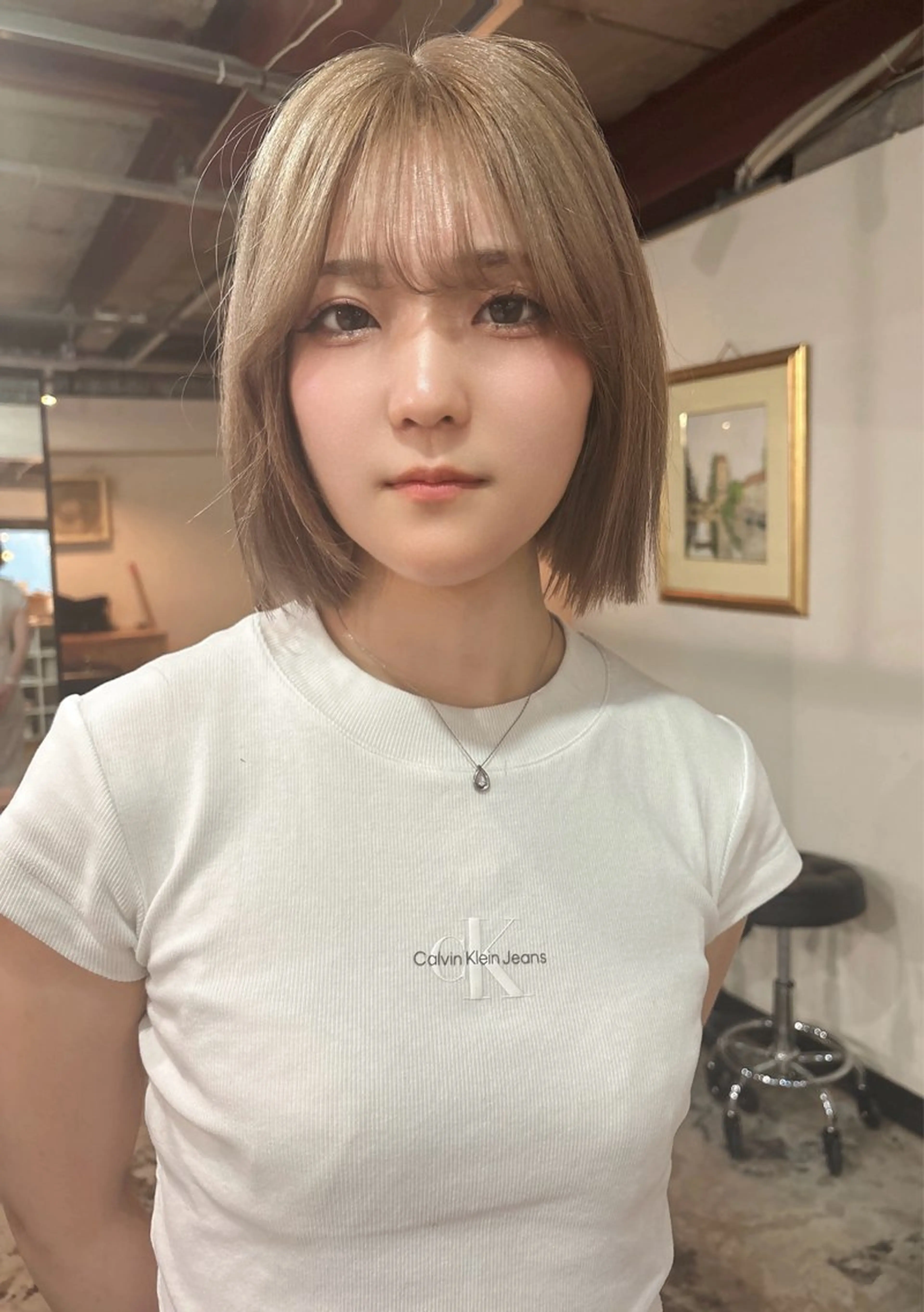 ショート カット ヘアカラー トリートメント ミルクティーブラウン /副店長YUTOのヘアスタイル