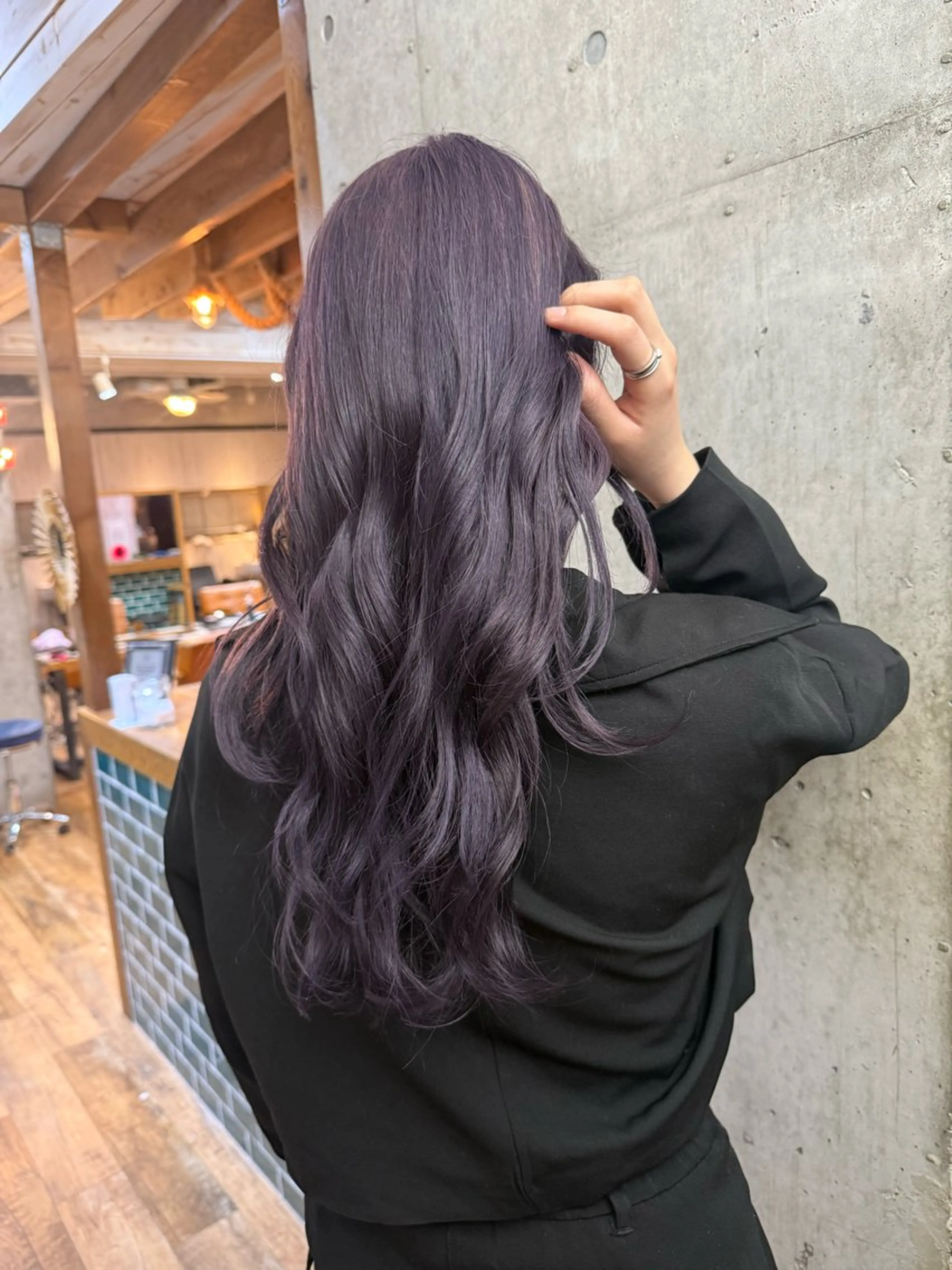 ロング カラー ヘアカラー トリートメント ヘアセット 💞艶カラー/ ブリーチ💞ユウカのヘアスタイル