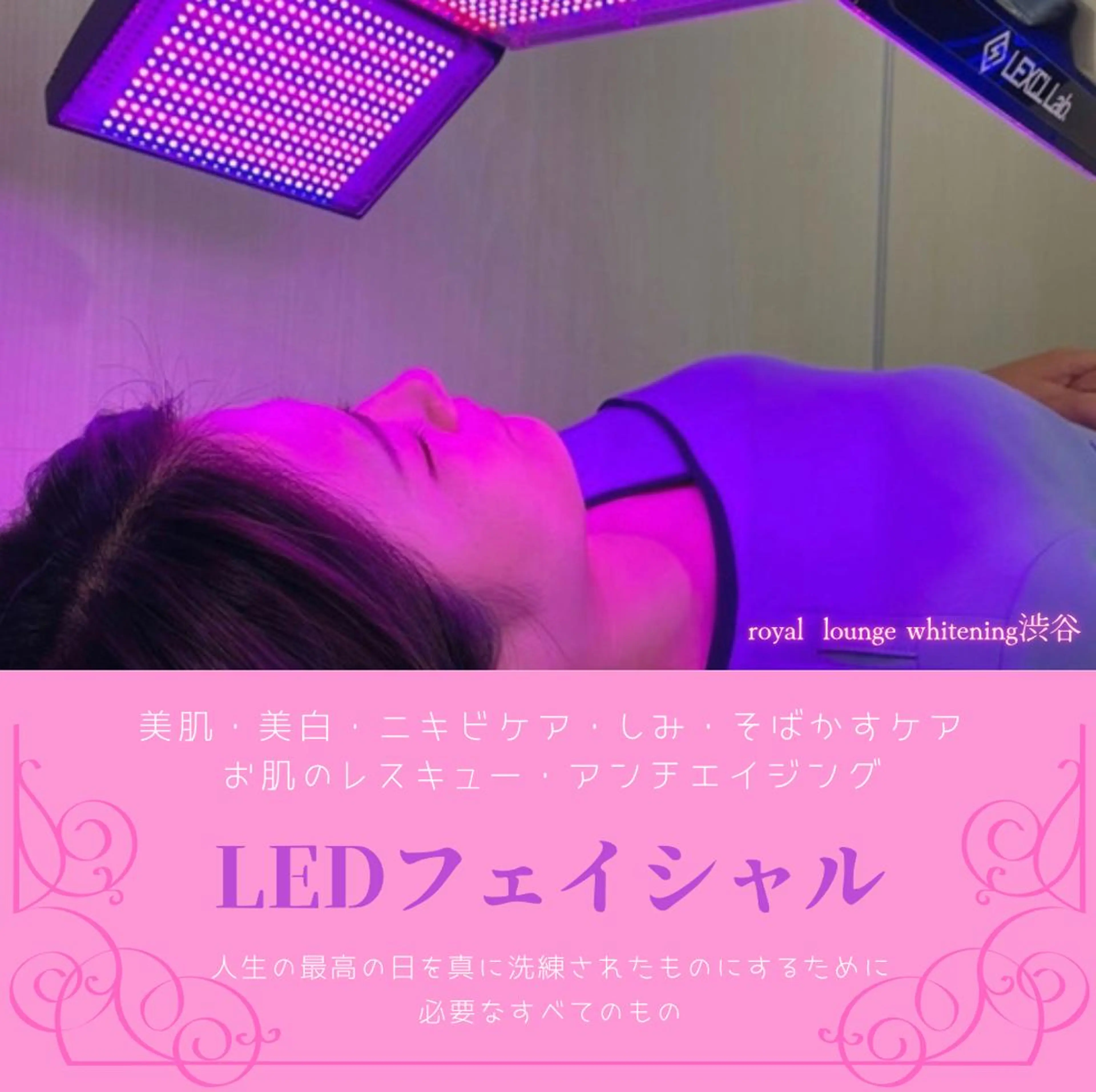 【初回限定】最先端LEDフェイシャル (30分照射) 高濃度パック付きの写真