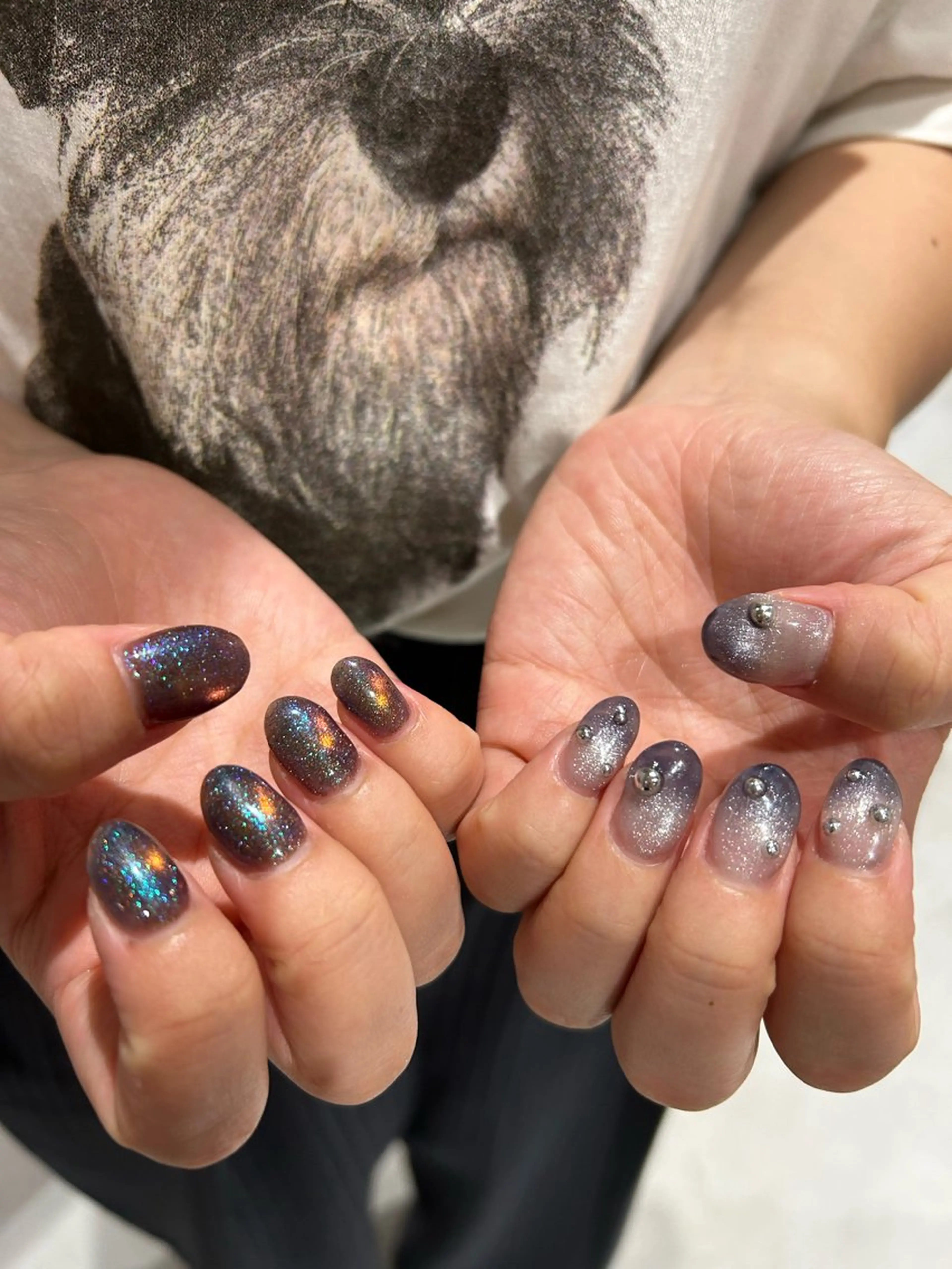 ネイル マグネットネイル 大山 なつみのネイルデザイン