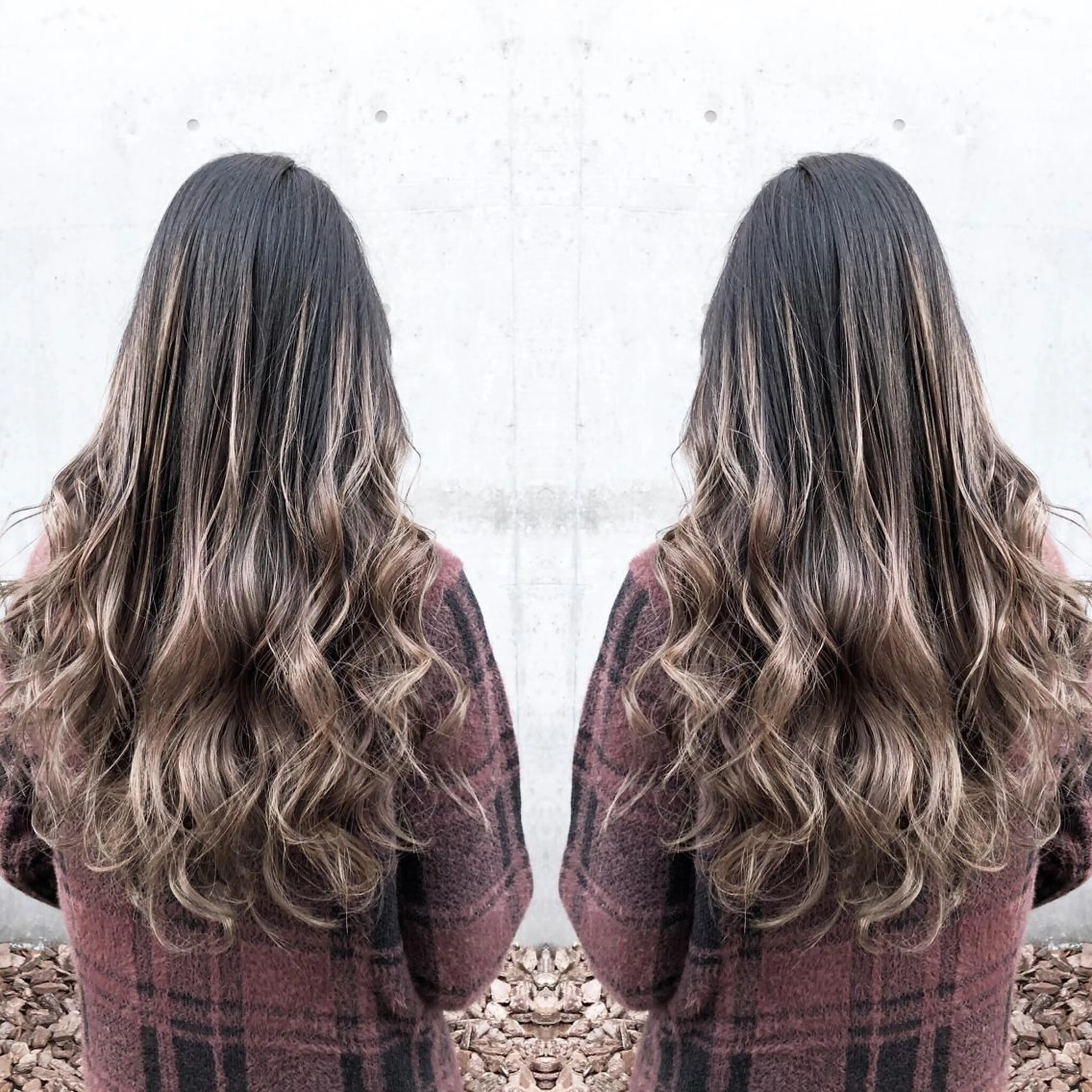 ロング カラー ヘアアレンジ バレイヤージュ 卒業式のヘアスタイル レイヤーカット ALLY（アリー）所属・ミニモお気に入り数 No.1宍戸雄弥のヘアスタイル