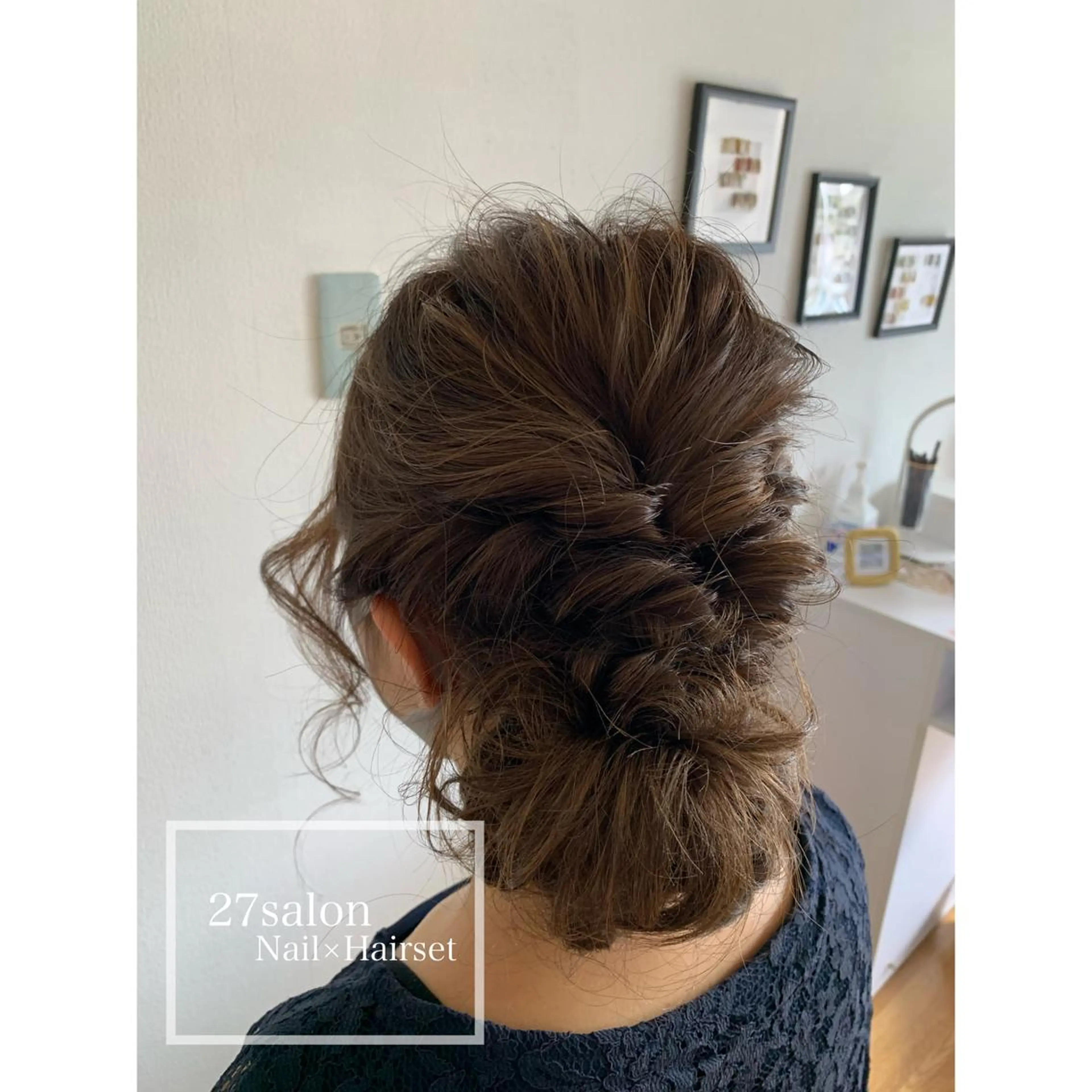 ヘアアレンジ 入学式 卒業式のヘアスタイル 27salon yuinaのネイルデザイン