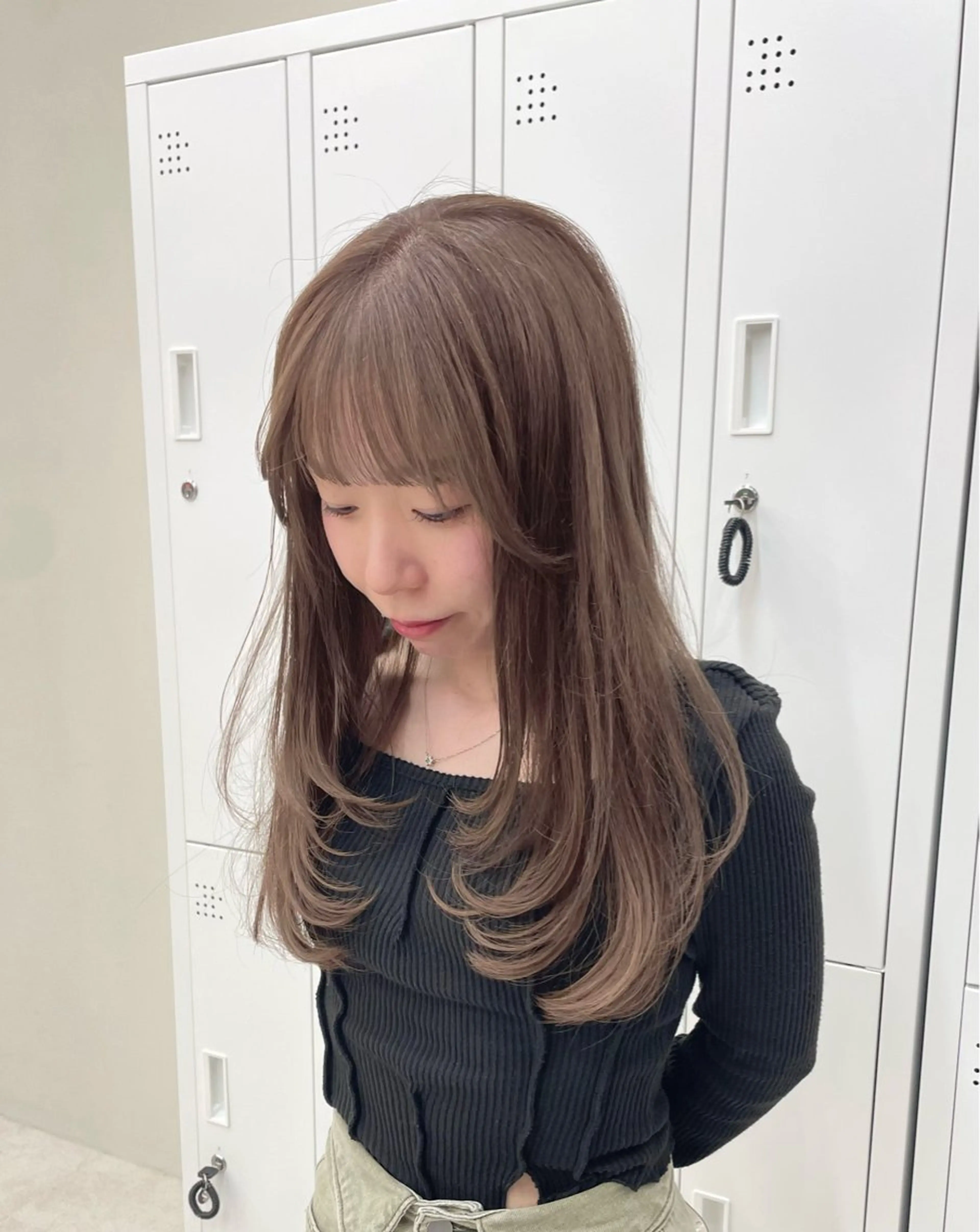 ロング レイヤーカット カット ヘアカラー トリートメント sora/ボブ/ レイヤーカットのヘアスタイル
