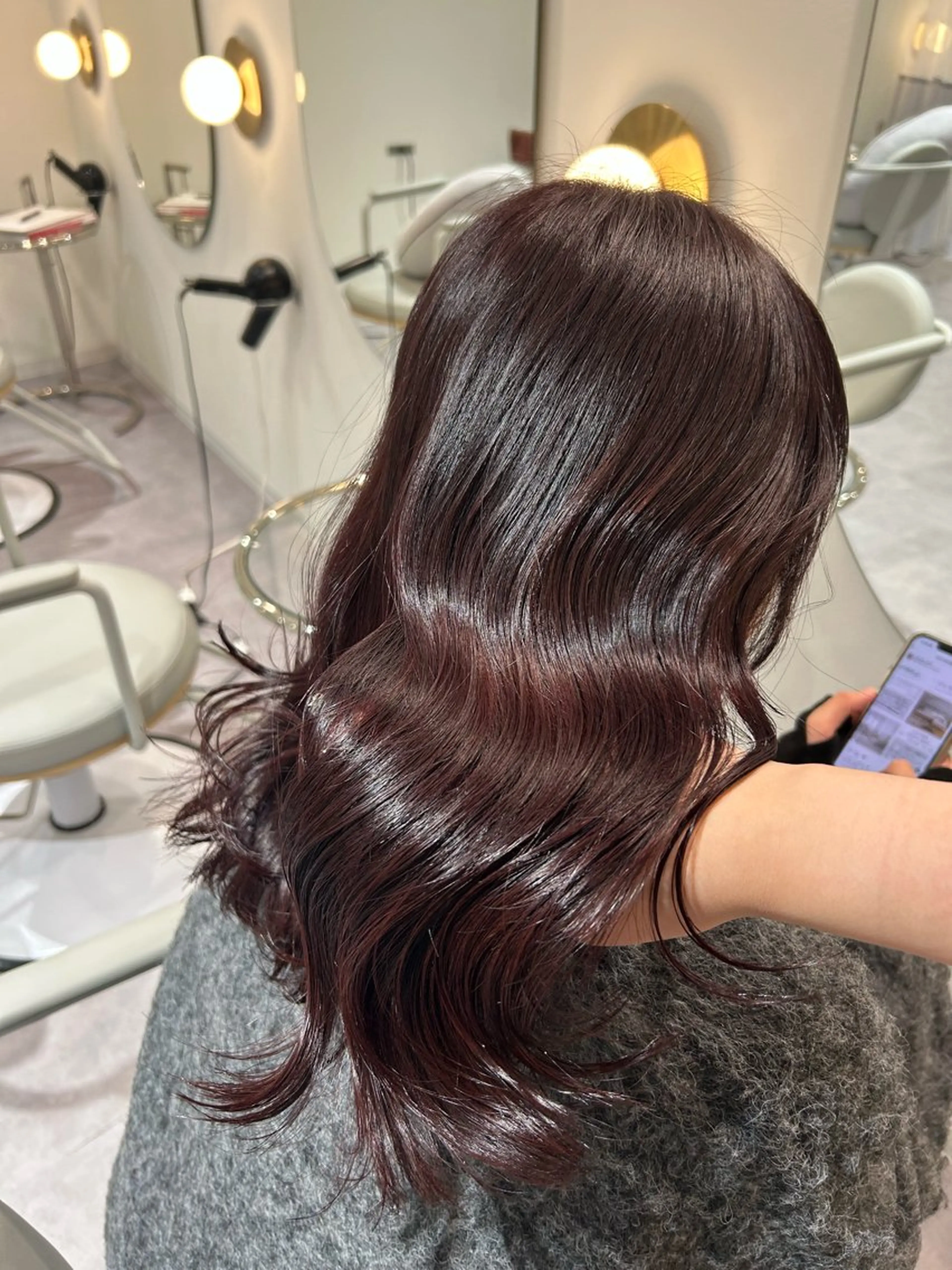 ミディアム カラー ヘアカラー 美髪✨艶髪✨髪質改善 カラー特化❕阿部里美のヘアスタイル