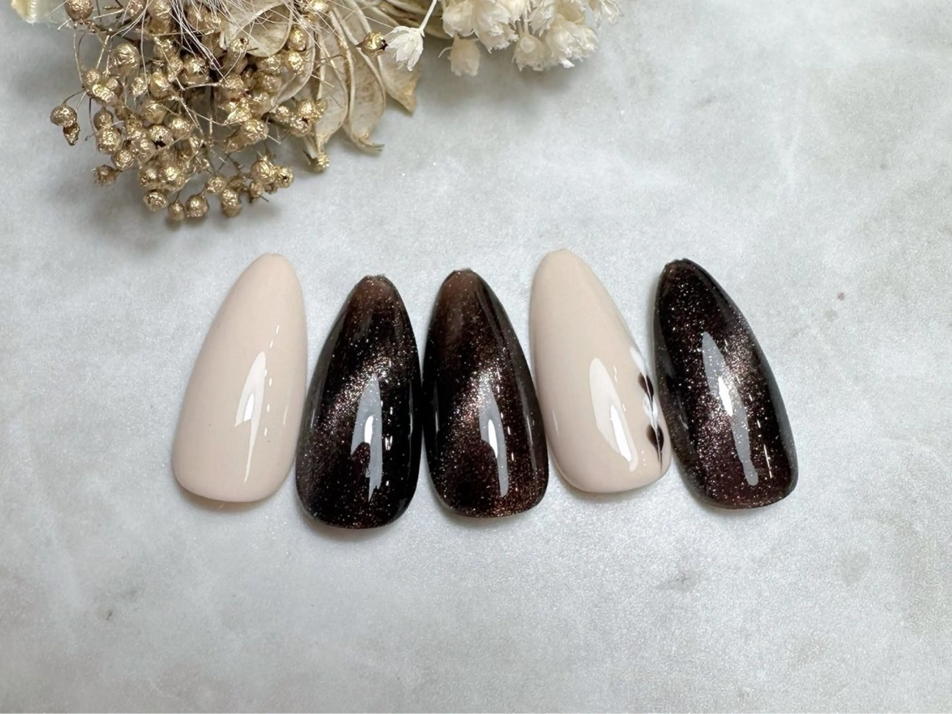 ネイル オフィスネイル シンプルネイル 【パラジェル・フィルイン】Nailsalon　Merci東中野所属・Merci shigaのネイルデザイン
