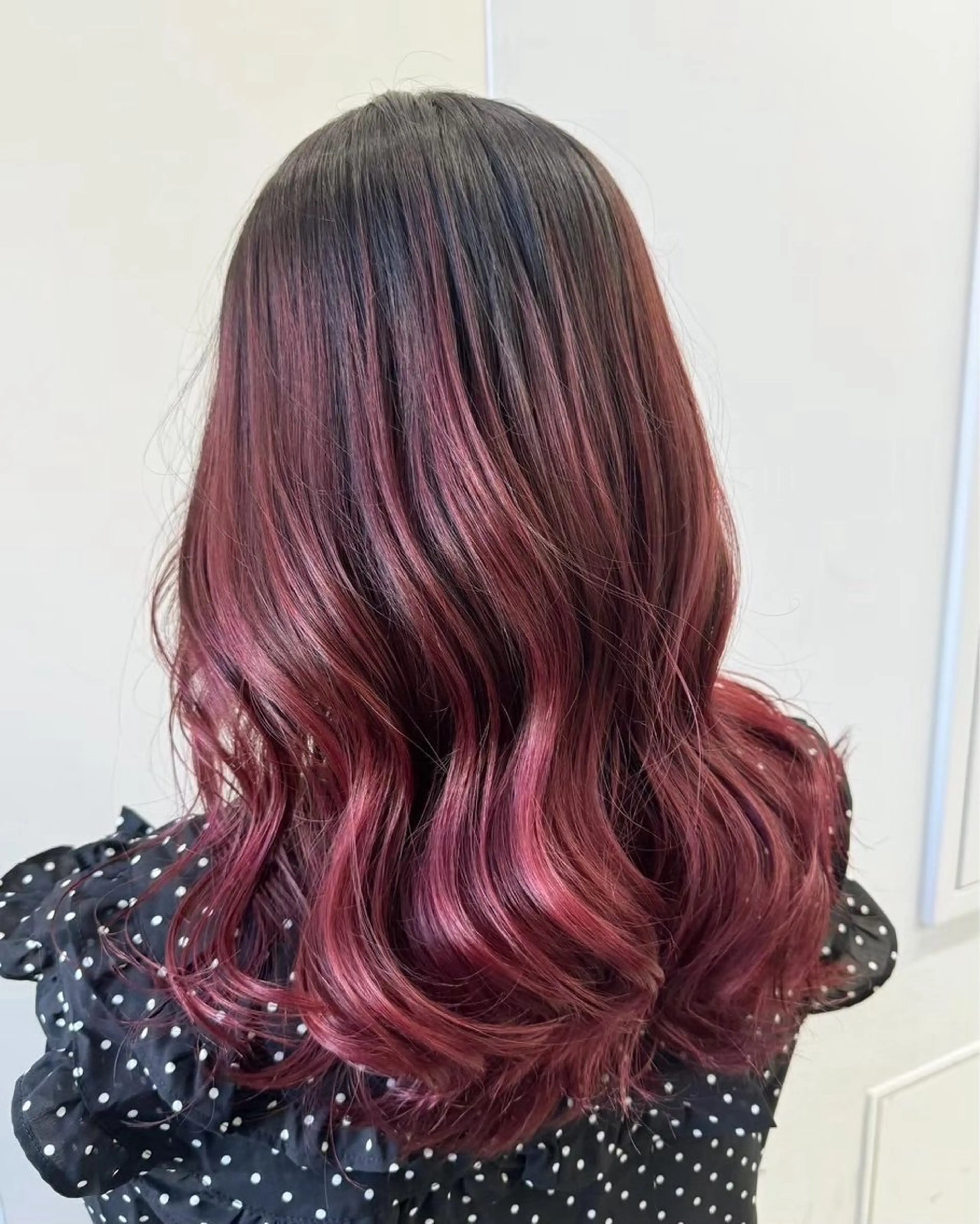 セミロング カラー パーマ カット パーマ トリートメント 小顔カット✨ 透明感カラー✨kyoのヘアスタイル