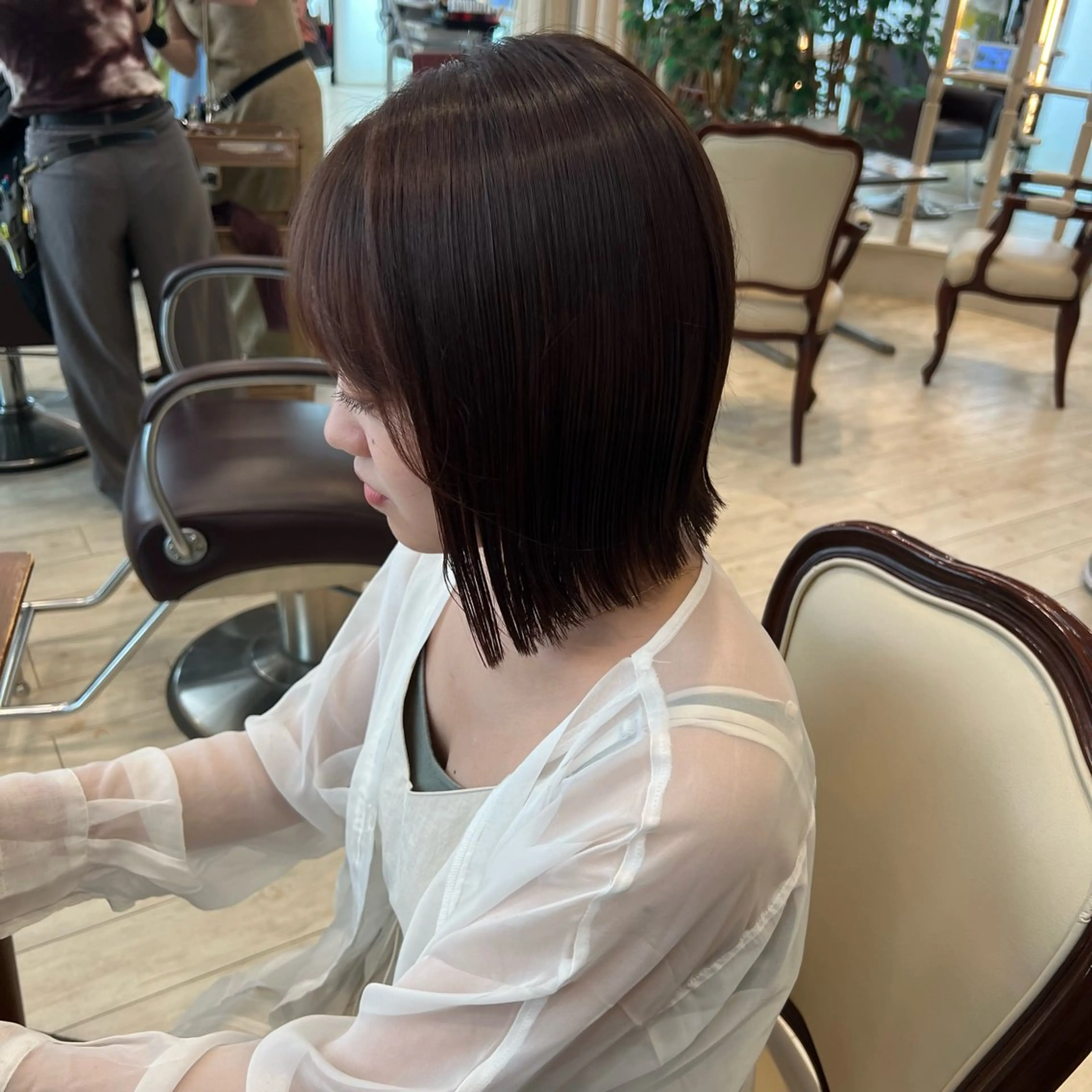 ミディアム カラー ボブ SALOWIN川崎WEST店所属・🌷川崎/アレンジ/ 暖色ボブ/コトネ🌷のヘアスタイル