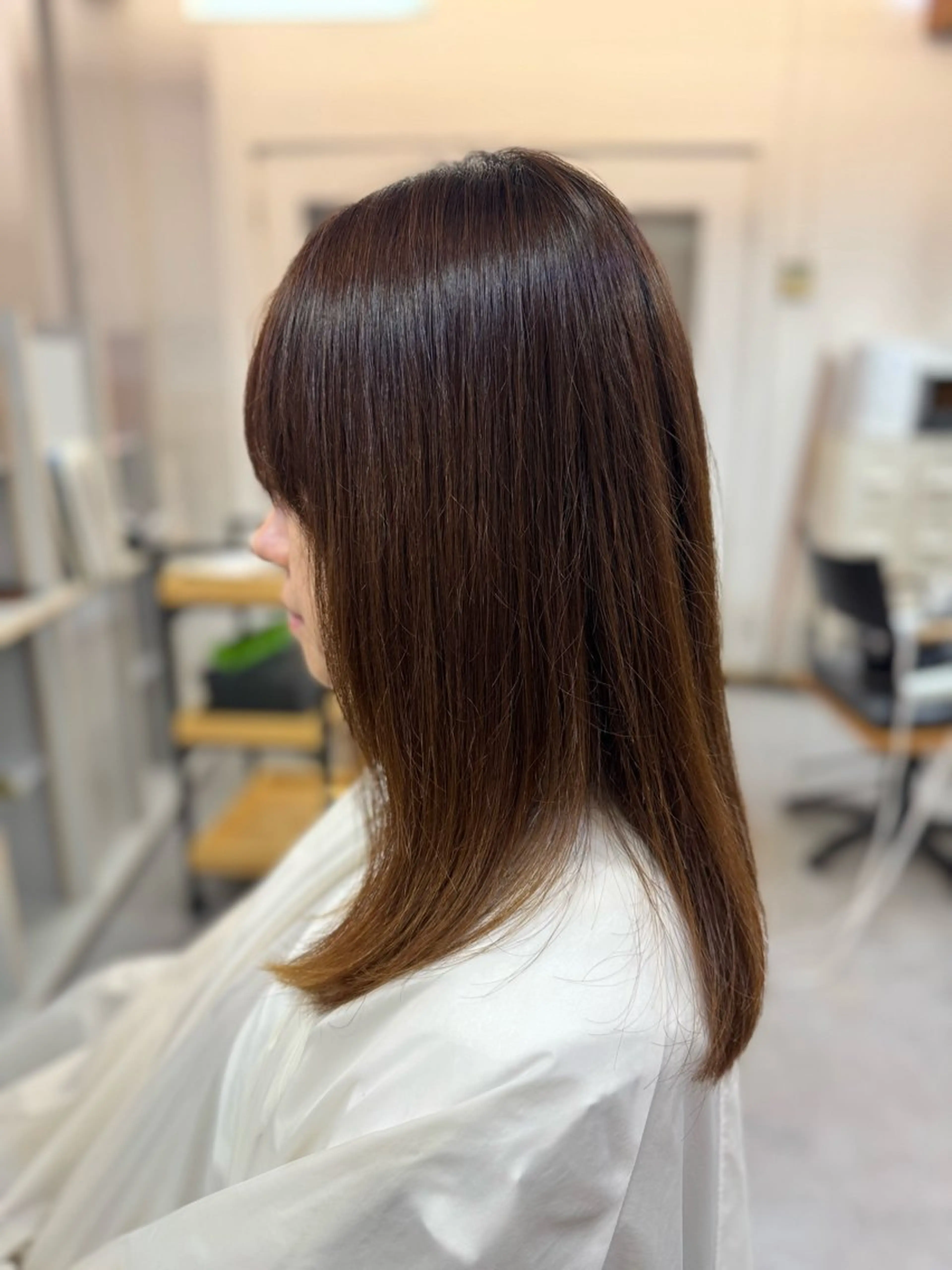 ミディアム 髪質改善　ナカゾノ タケシのヘアスタイル