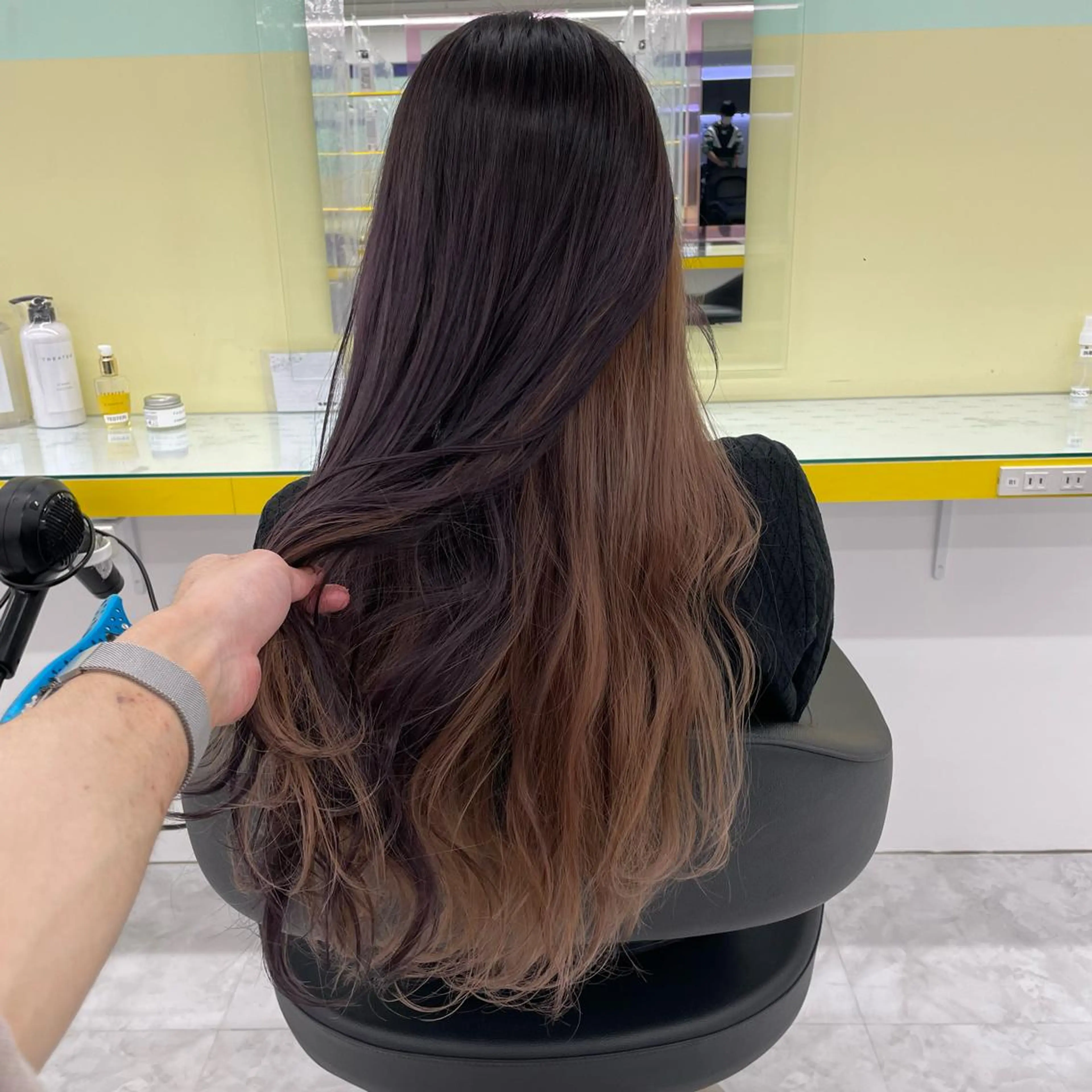 セミロング カラー パーマ ヘアアレンジ メンズ ヘアカラー トリートメント ヘッドスパ ヘアセット 💜寒色特化 門脇誠弥💜のヘアスタイル