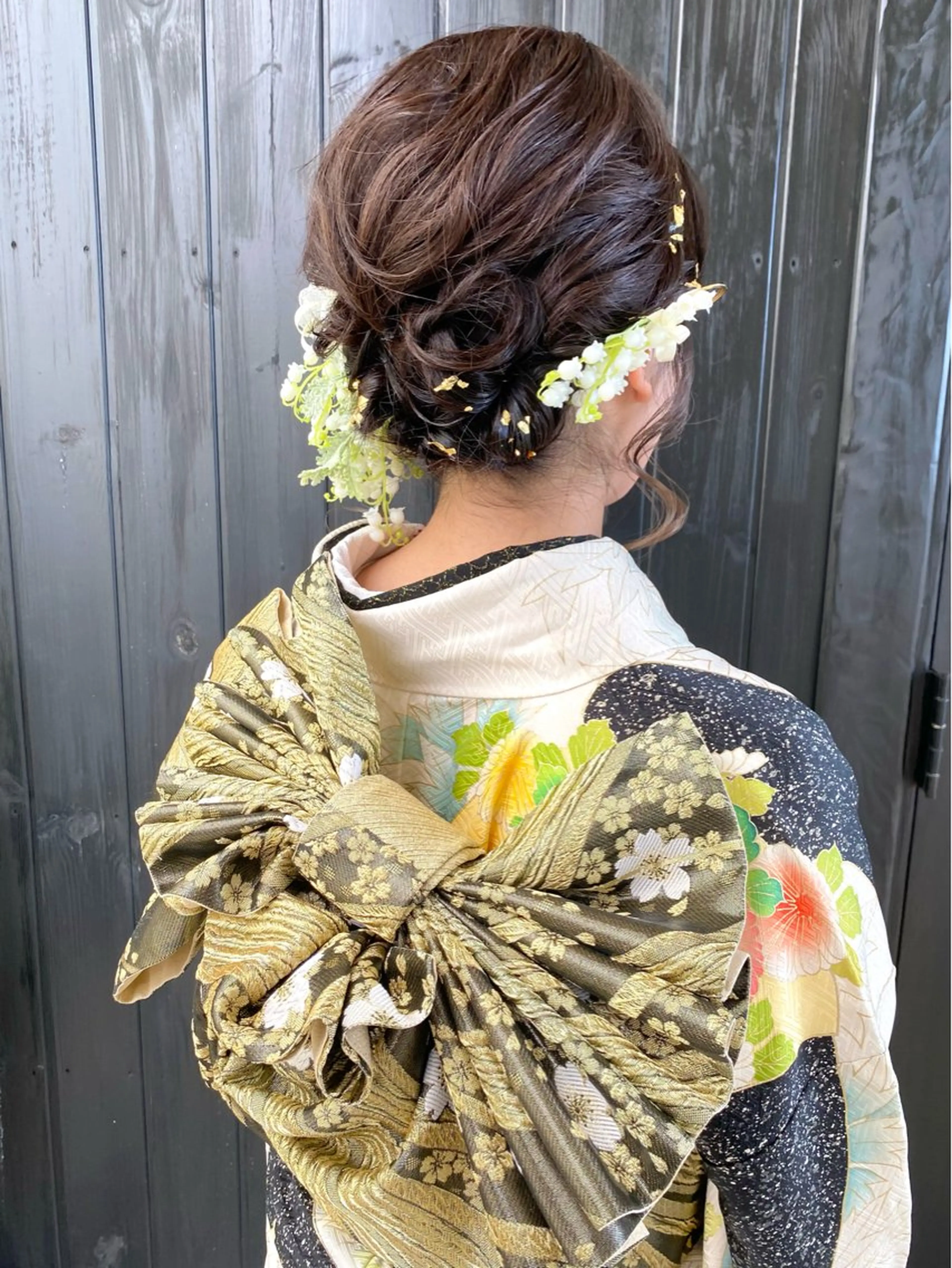 ミディアム ヘアセット 桑原 菜摘のヘアスタイル