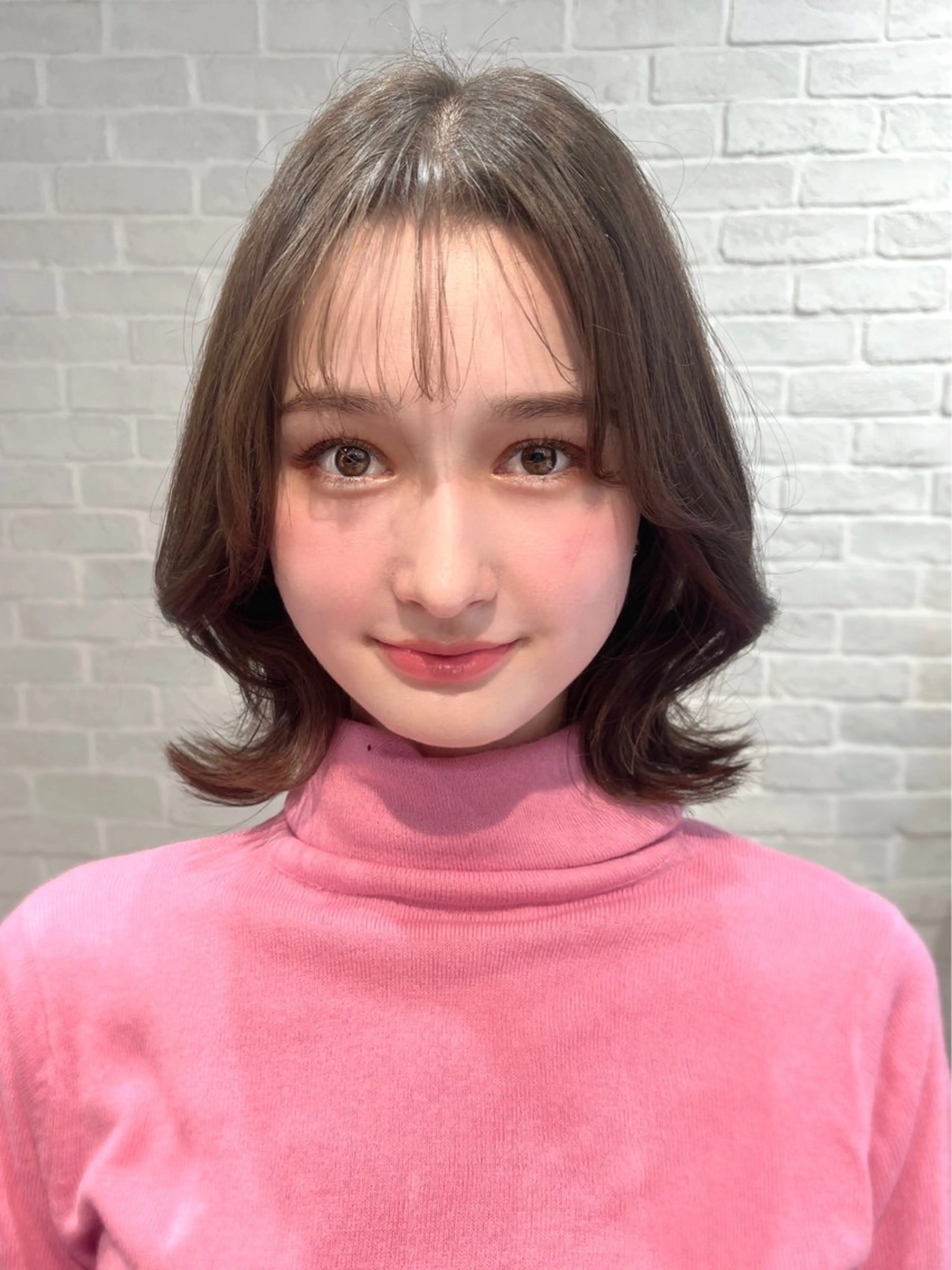 ミディアム くびれヘア 韓国風ヘア 似合わせカット ワンホンヘア カット ヘアカラー トリートメント レイヤーカット ✨️進藤ひかりのヘアスタイル
