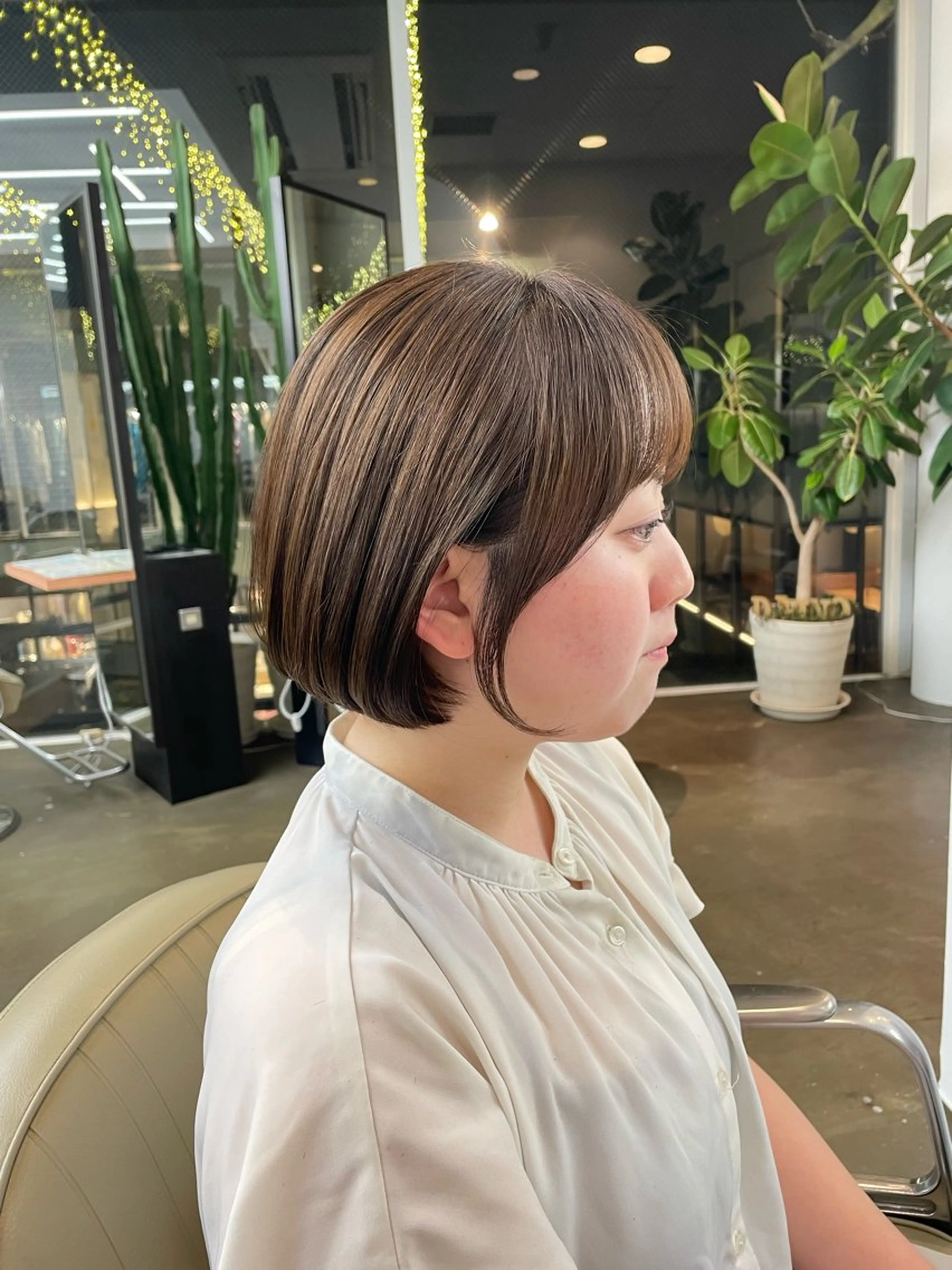 ショート カット トリートメント ヘアセット 🍑まき/カット /髪質改善カラー🍑のヘアスタイル