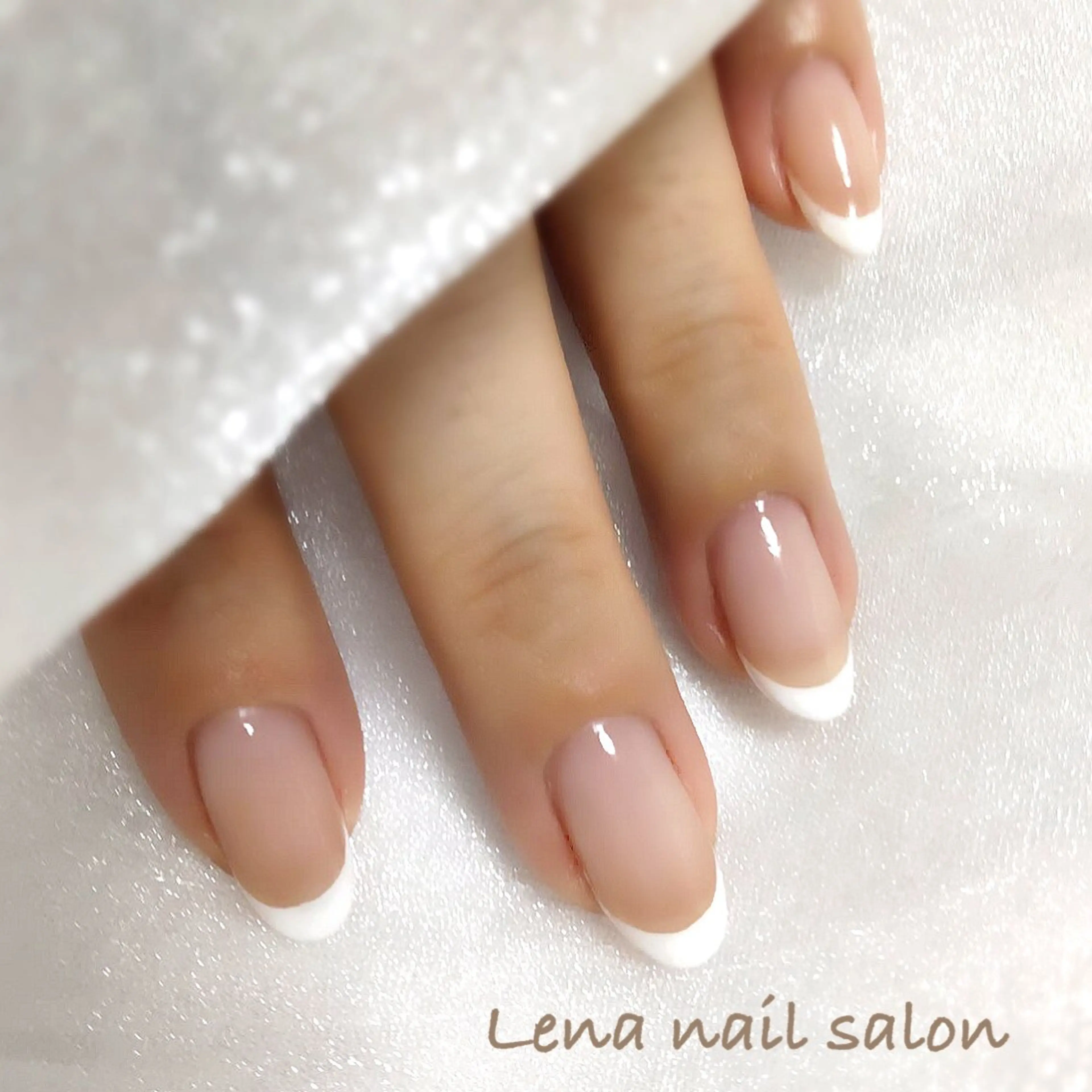 ネイル ハンドネイル 自爪育成ネイルケア Lena  nailのネイルデザイン