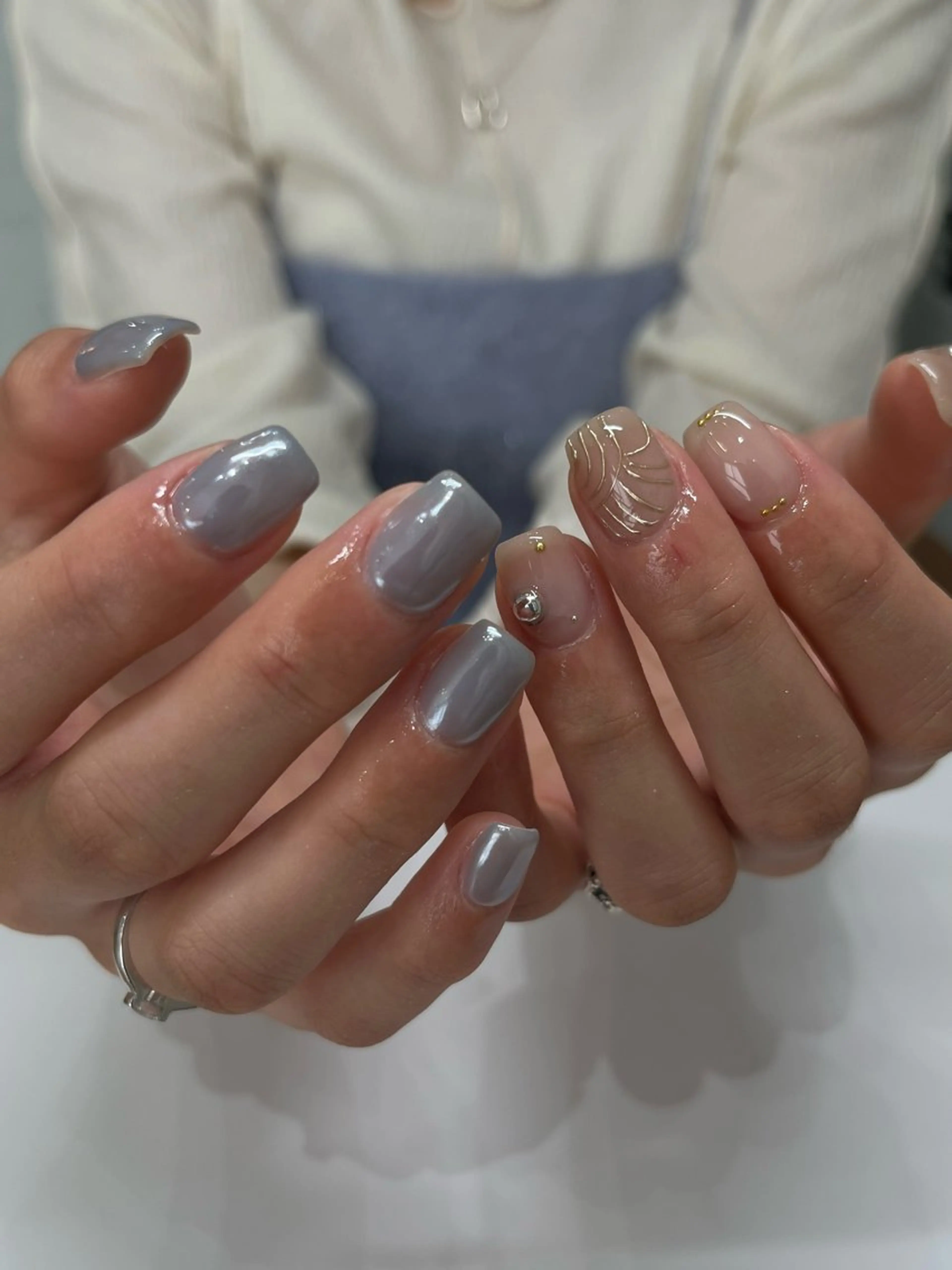 ネイル ハンドネイル LETTER_& SAKIのネイルデザイン