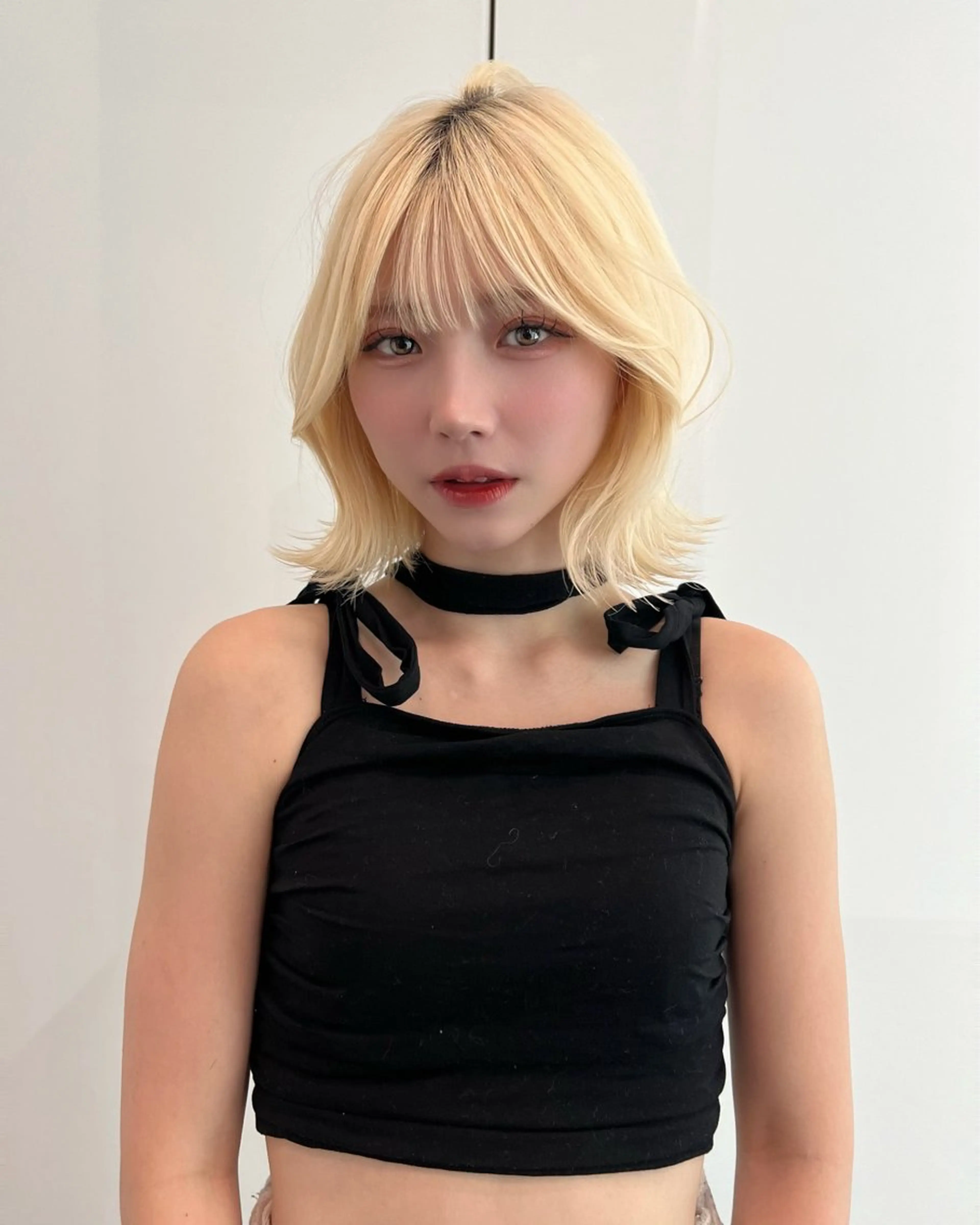 ミディアム カラー カット ヘアカラー トリートメント belle   表参道　terrace所属・抜きっぱなしブロンド /ハイトーン/カナタのヘアスタイル