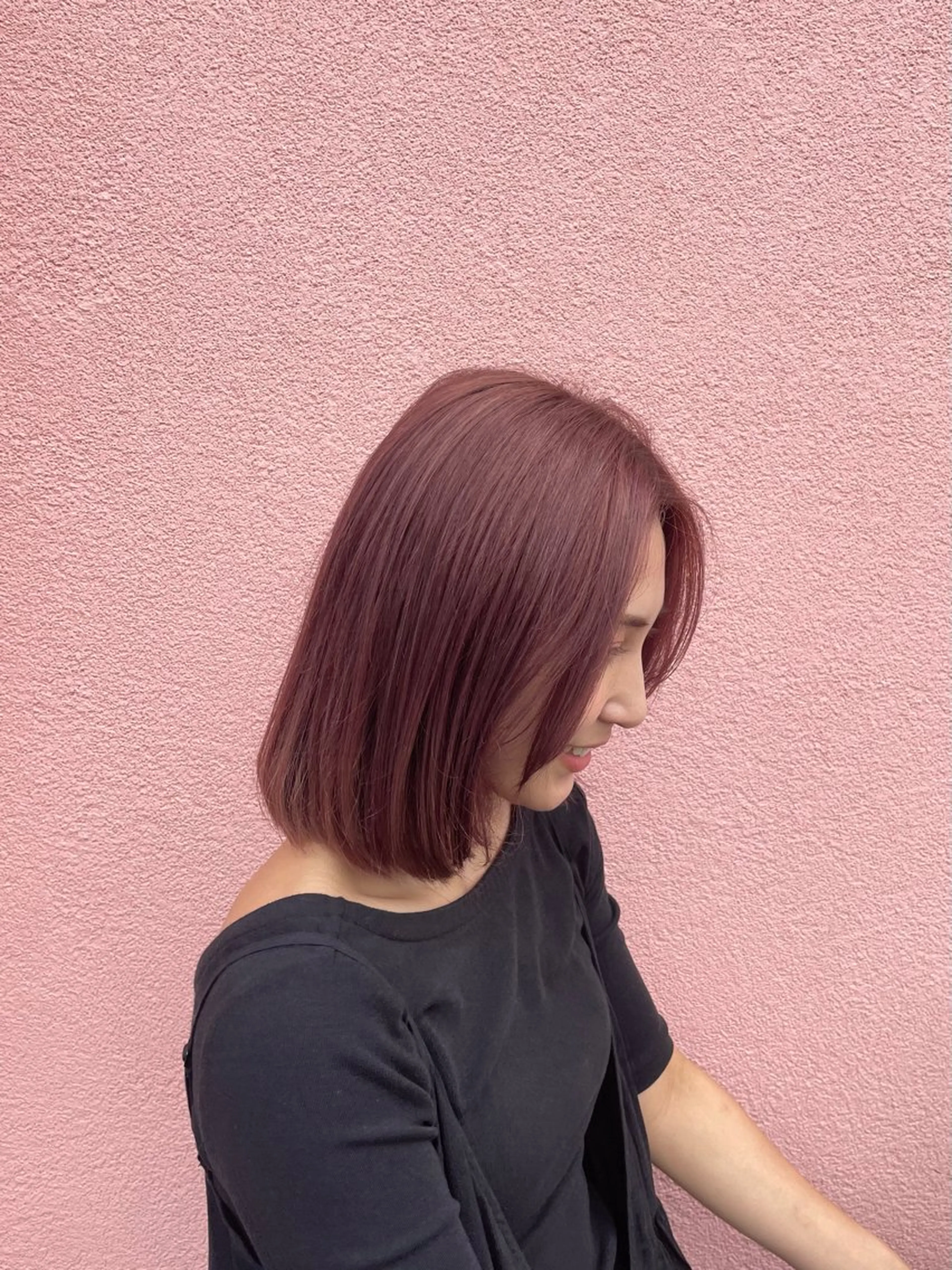 カラー ピンクカラー ヘアカラー 髪質改善/縮毛矯正/ 艶カラーASAYAのヘアスタイル