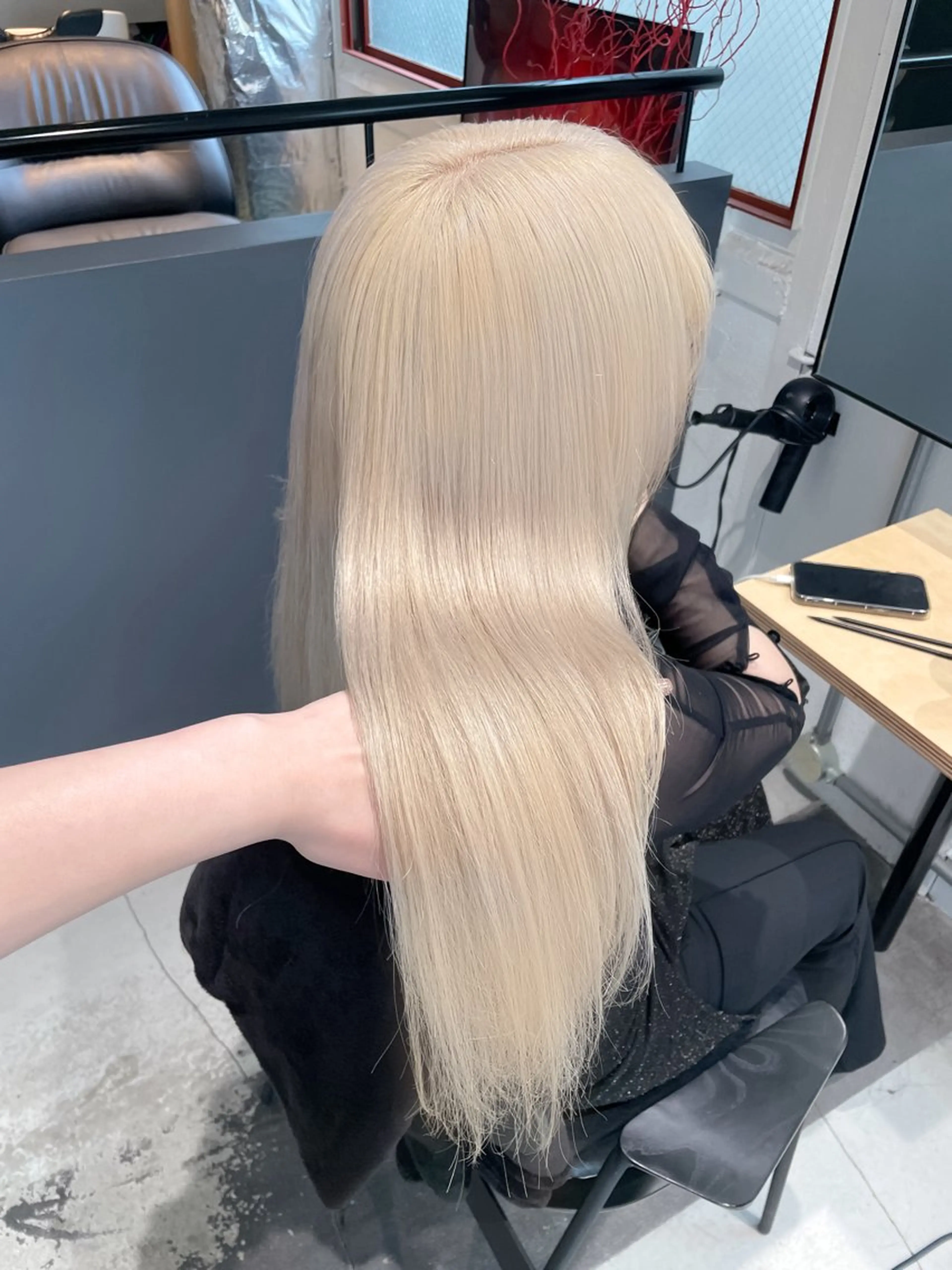 ロング ヘアカラー ハッシュカット/ 韓国ヘア☽⋰mahoのヘアスタイル