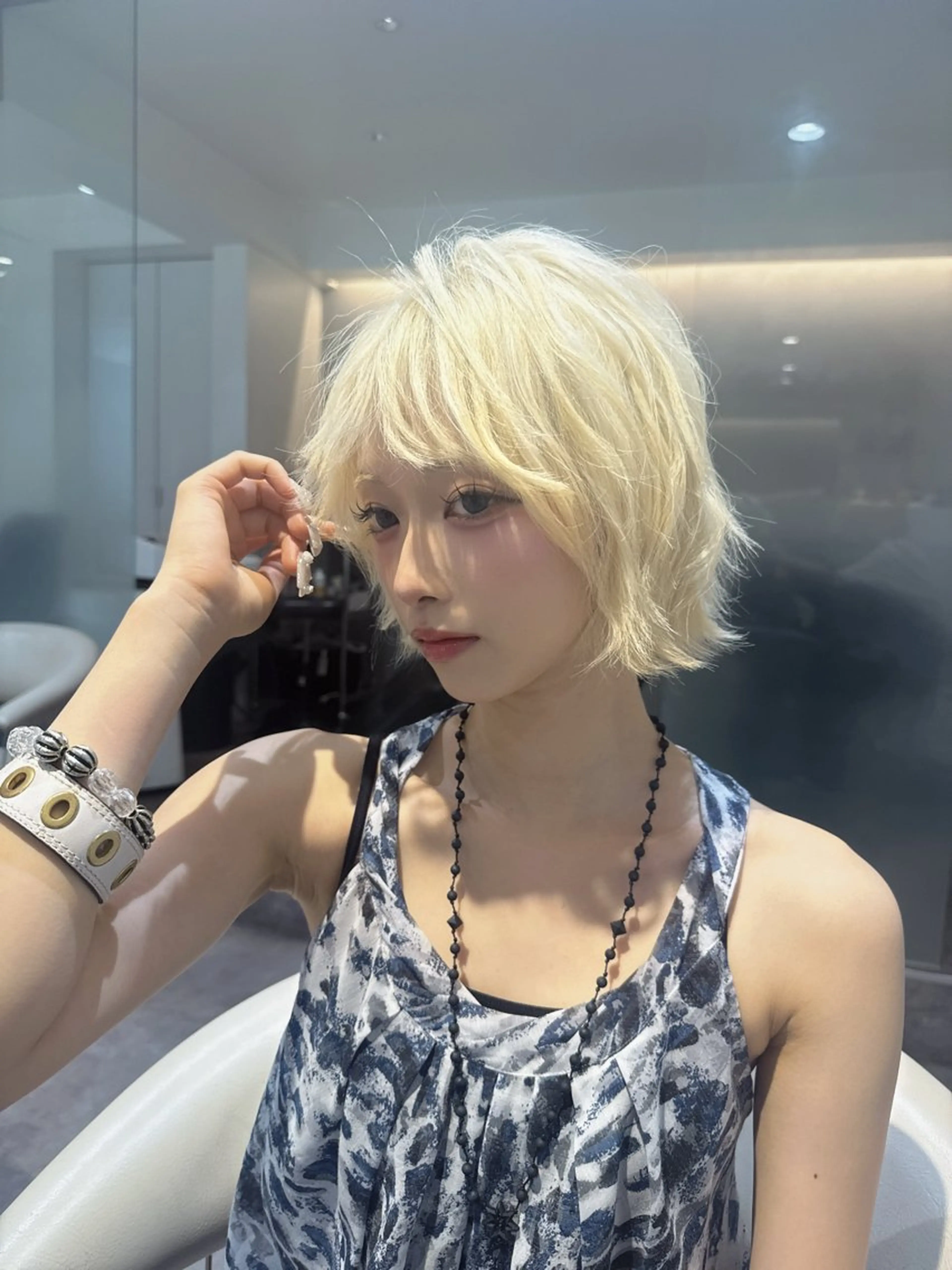 ショート カラー ベージュカラー ブリーチ ケアブリーチ 透明感カラー ダブルカラー カット ヘアカラー 原宿/美髪カラー 🫧TAISEIのヘアスタイル