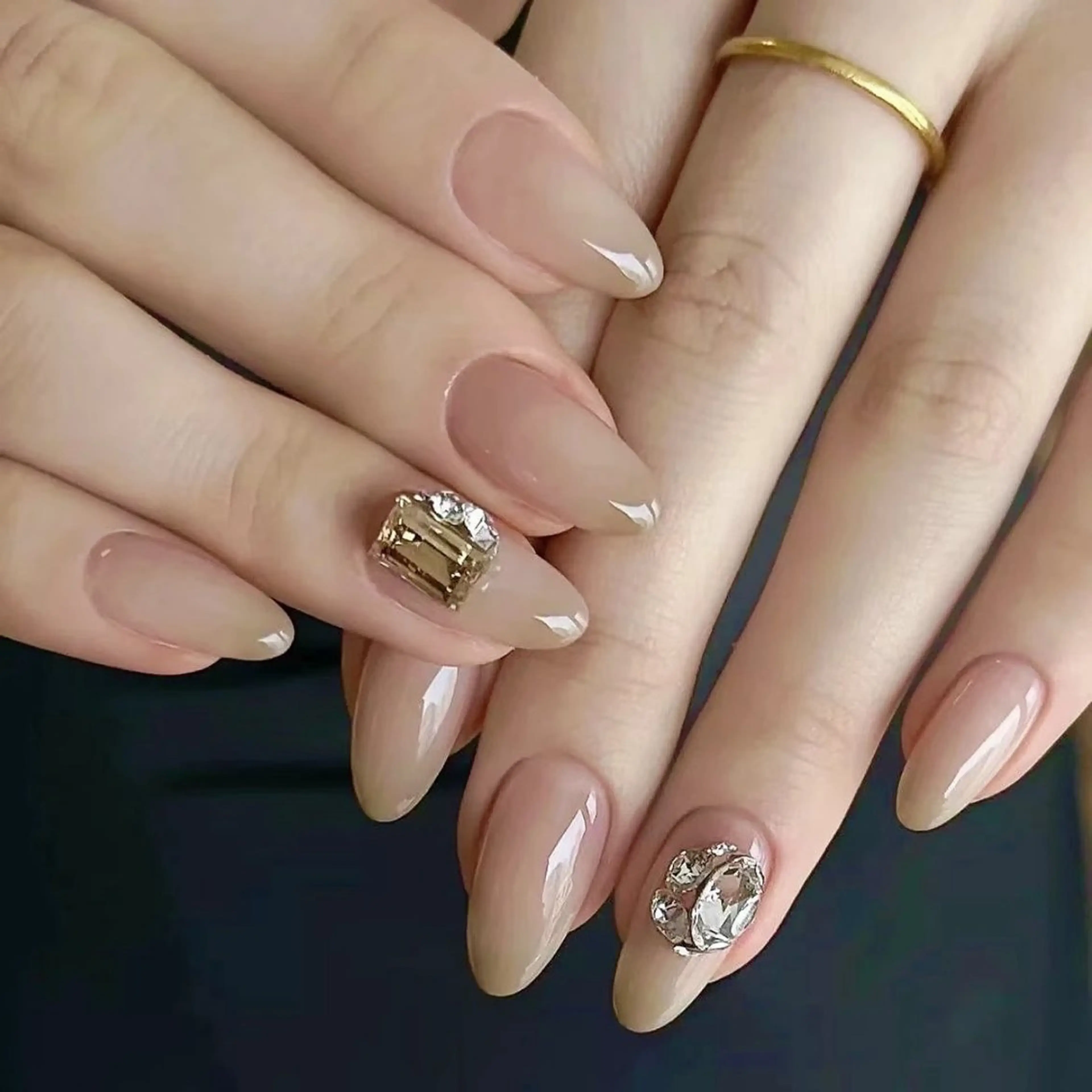 ネイル ハンドネイル H3 Nail Tsuki🦋💙のネイルデザイン
