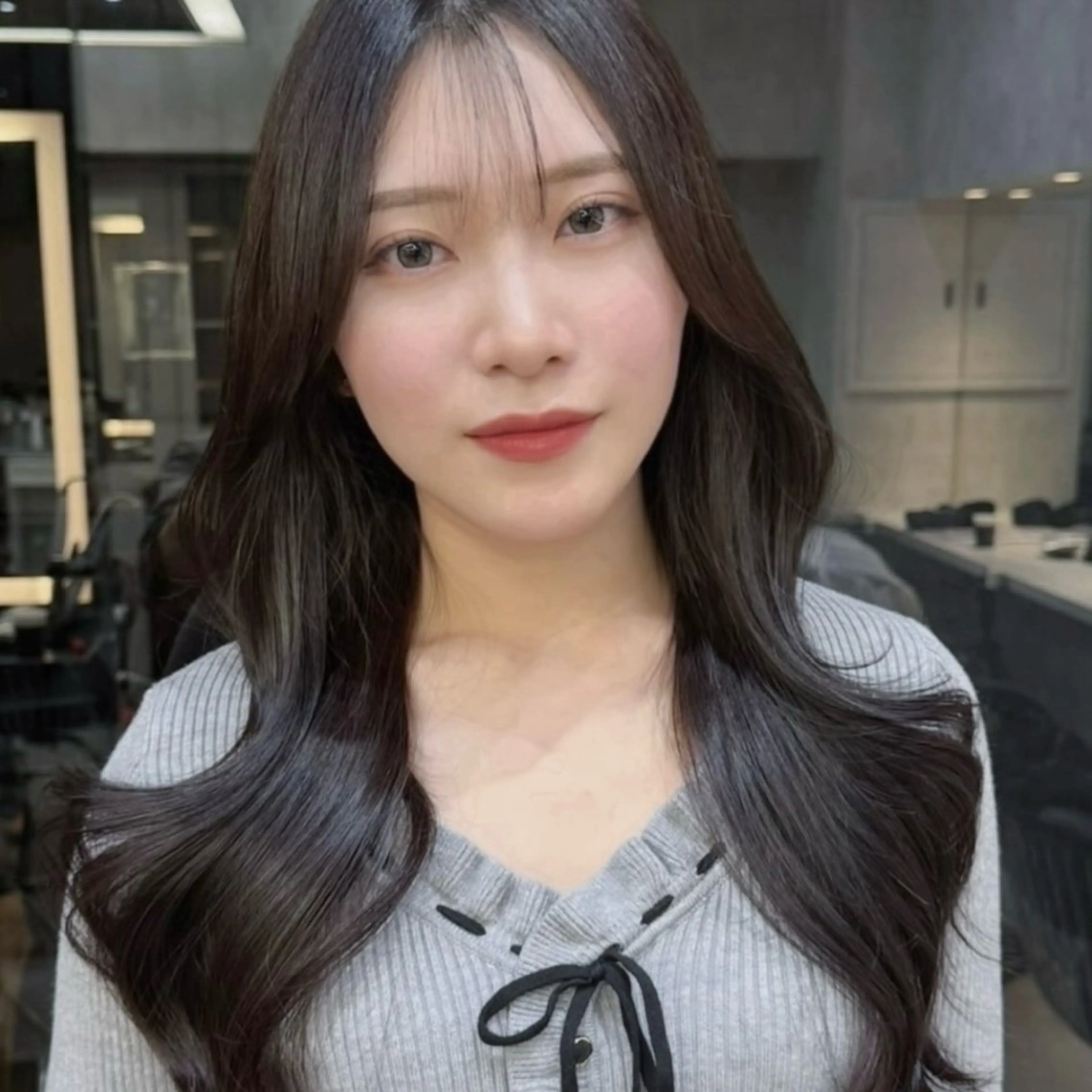 ロング レイヤー/縮毛矯正 🌹大人韓国 芹奈のヘアスタイル