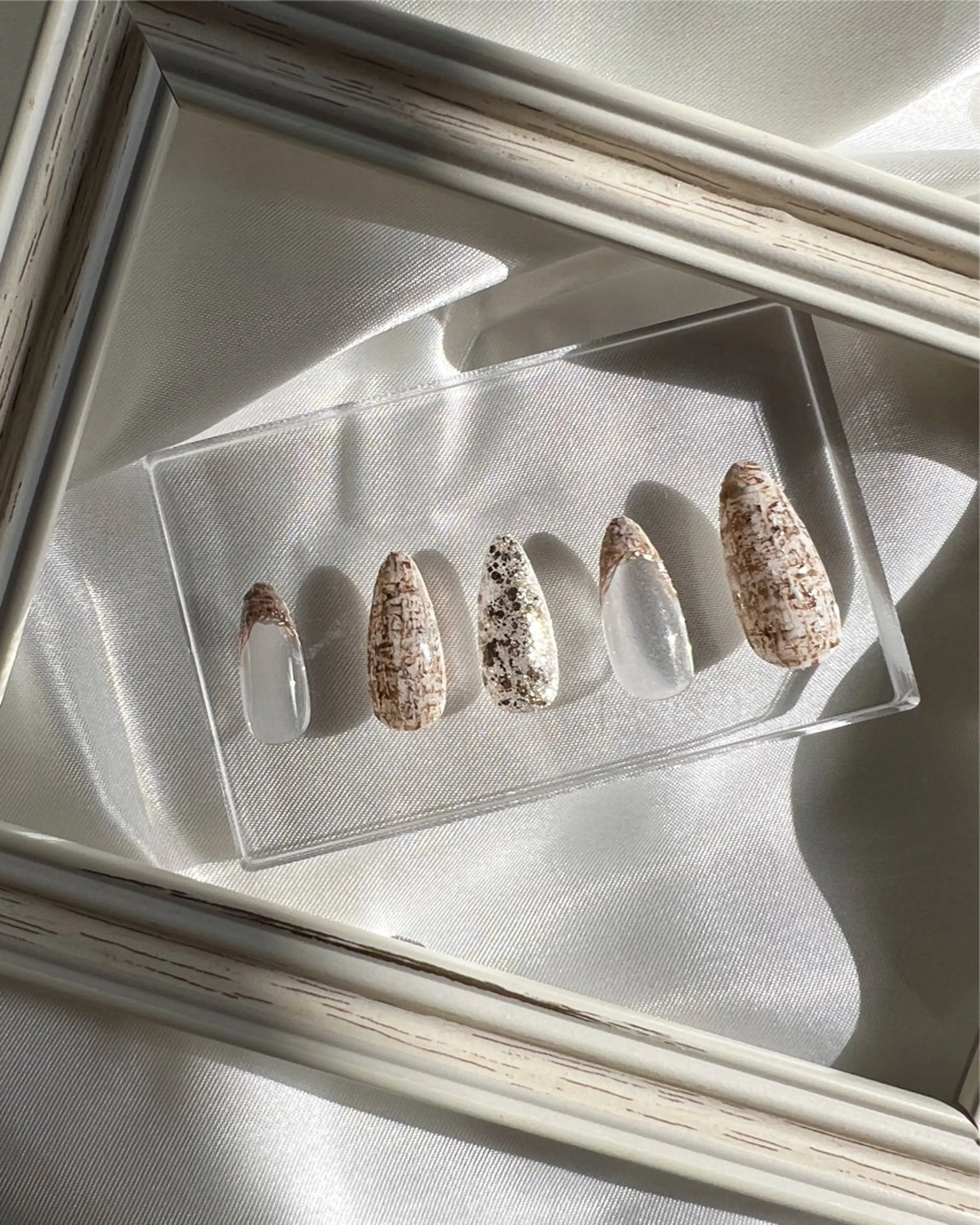 ネイル ツイードネイル Aura nailのネイルデザイン