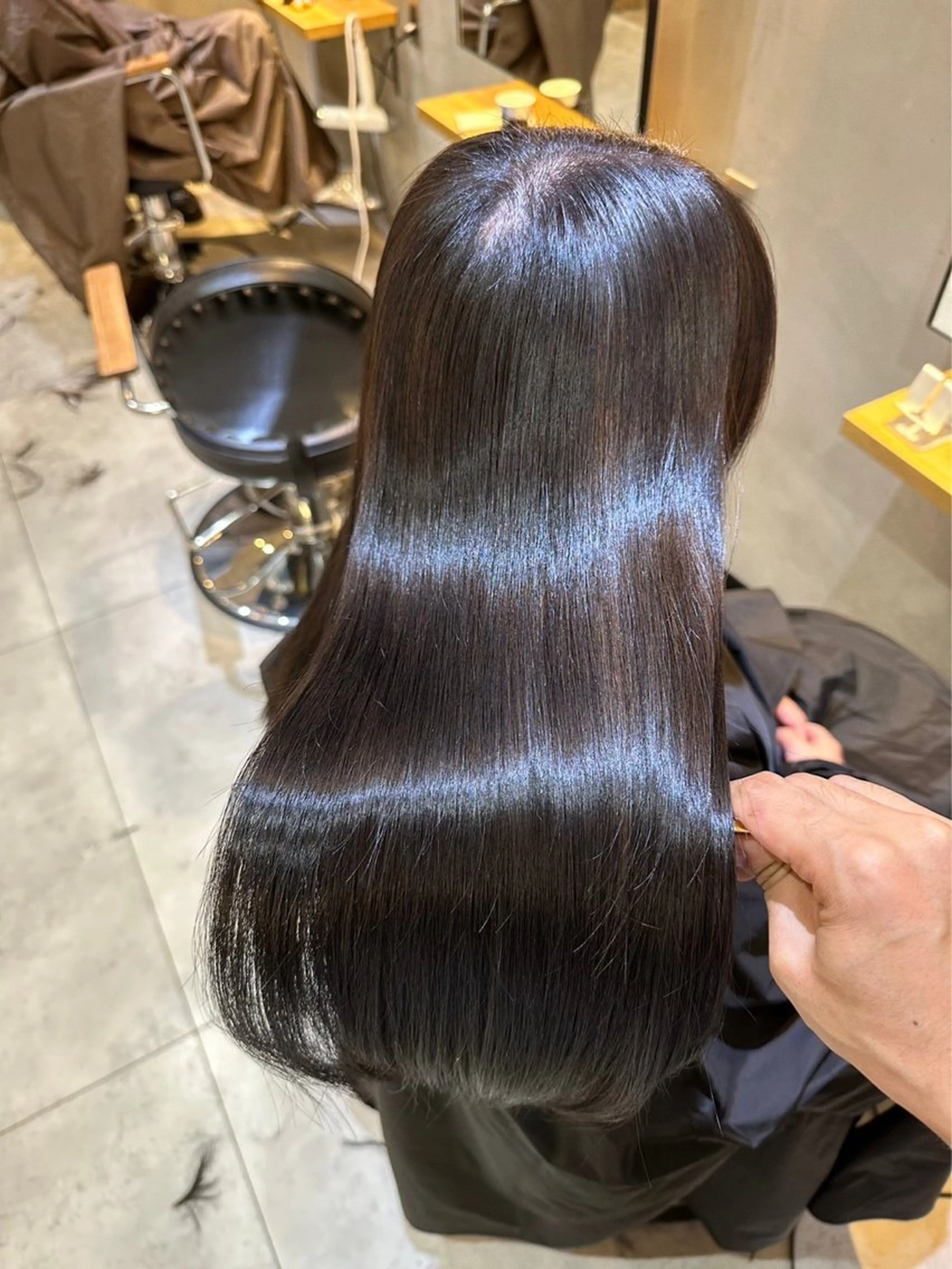 ロング レイヤーカット /ハイトーンchaoのヘアスタイル